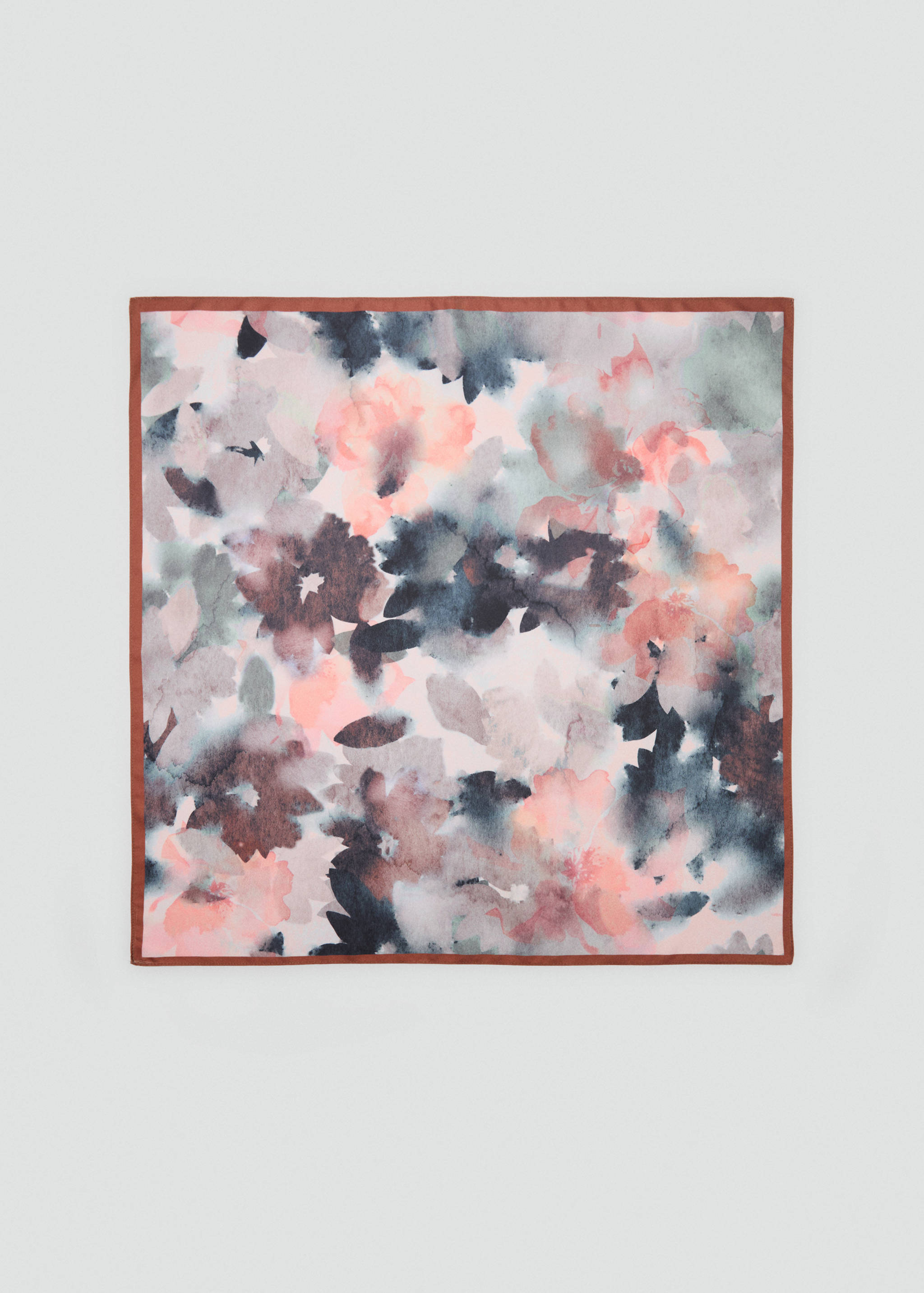 Printed satin scarf - Article without model