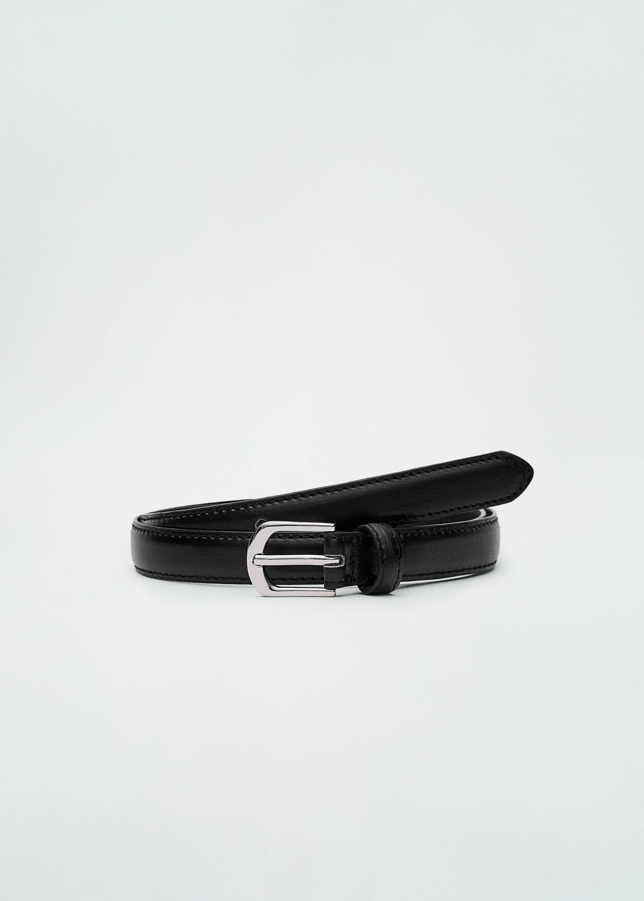 Leather skinny belt - Article without model