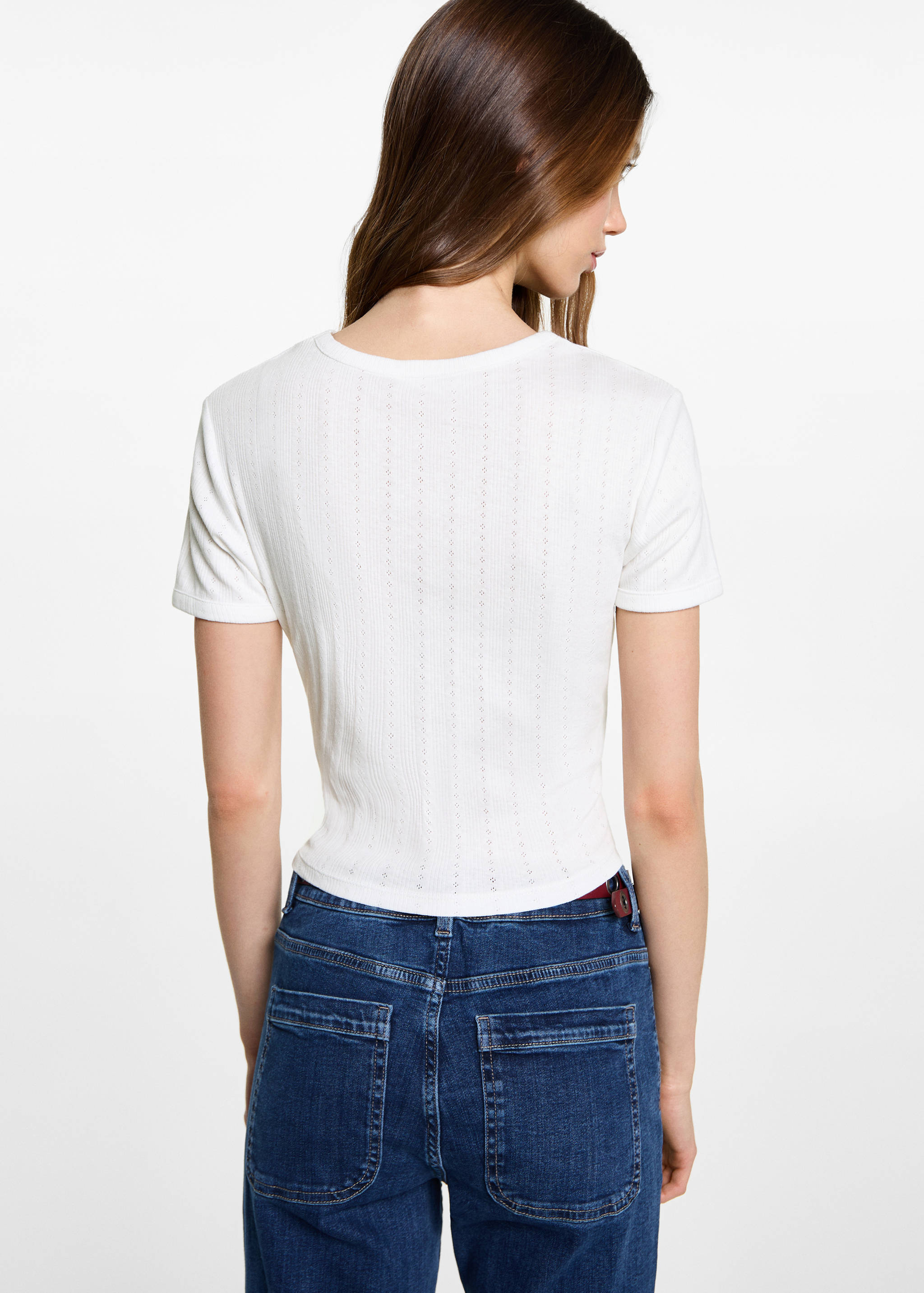 Camiseta manga corta crop - Reverso del artículo