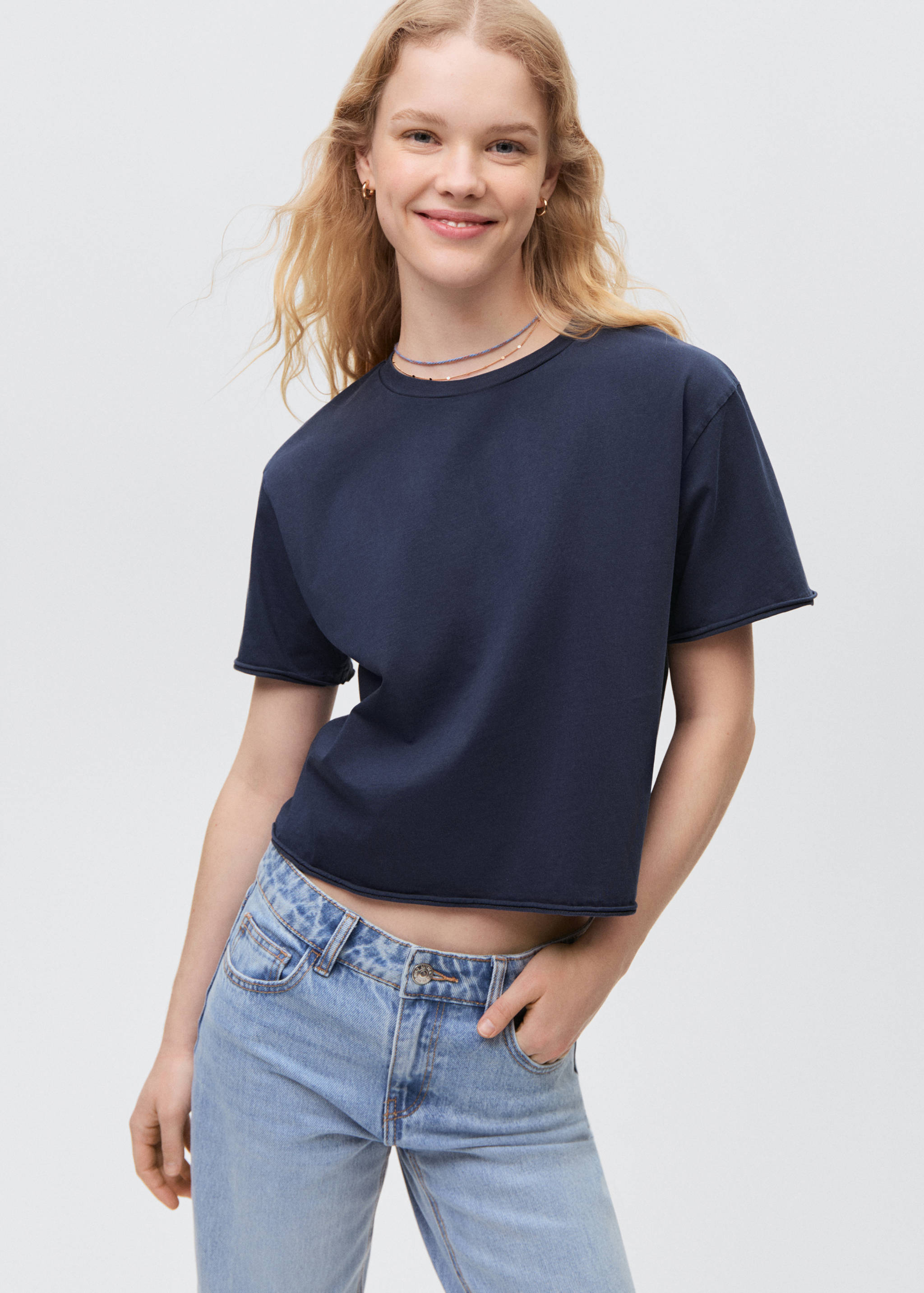 Crop T-shirt - Medium plane