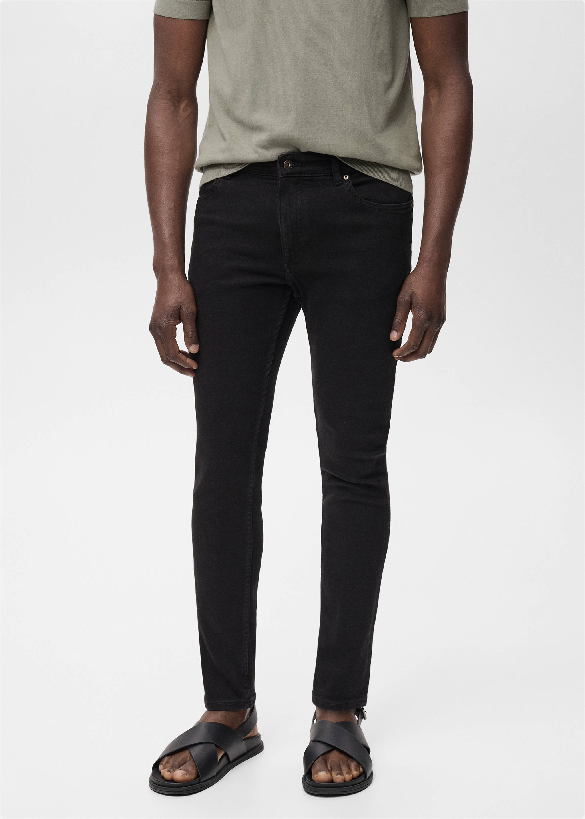 بنطال جينز جود بقصّة ضيقة - رؤية وسط