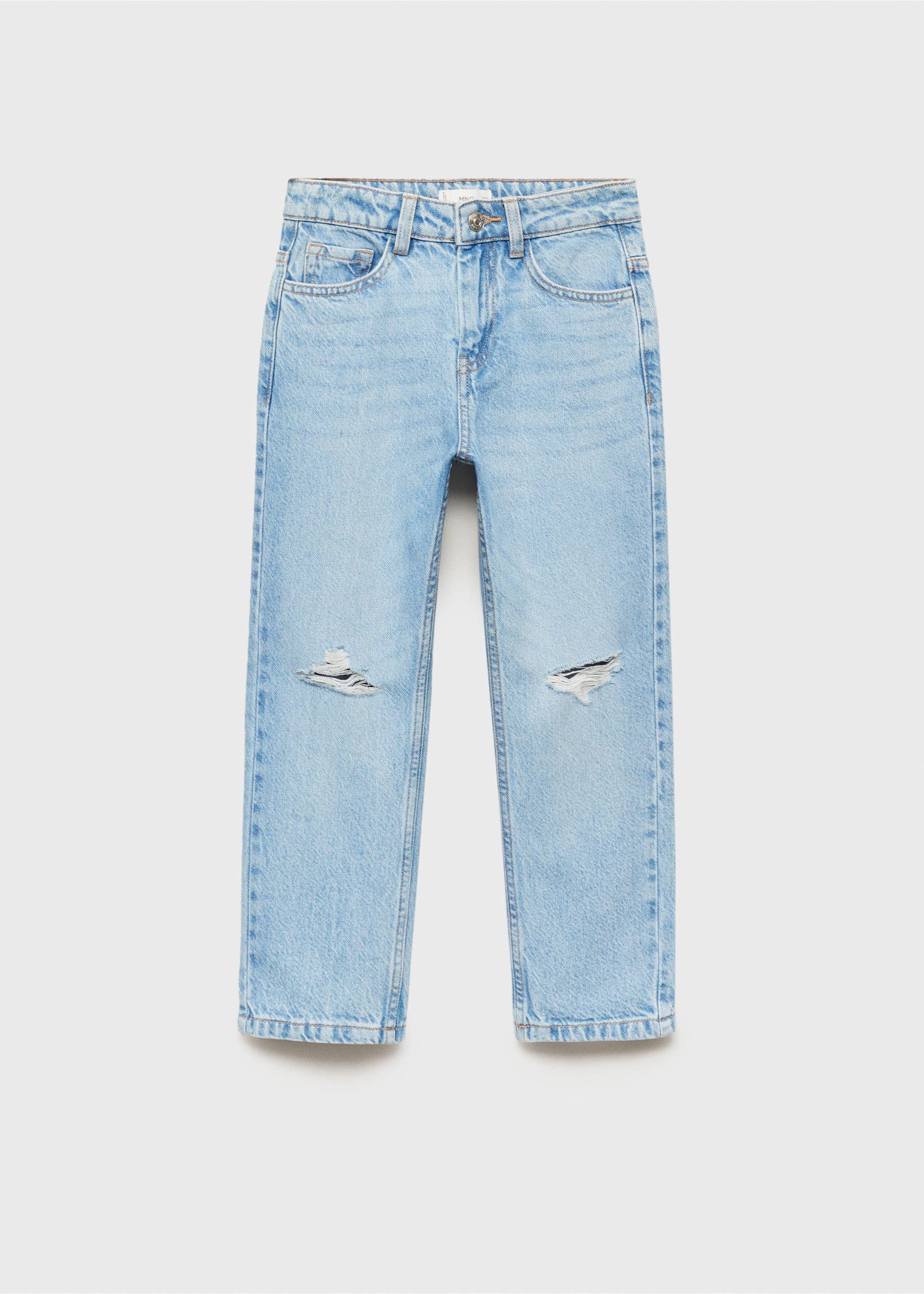 Jeans rotos decorativos - Artículo sin modelo, Azul medio. Ref: 87002900-00.