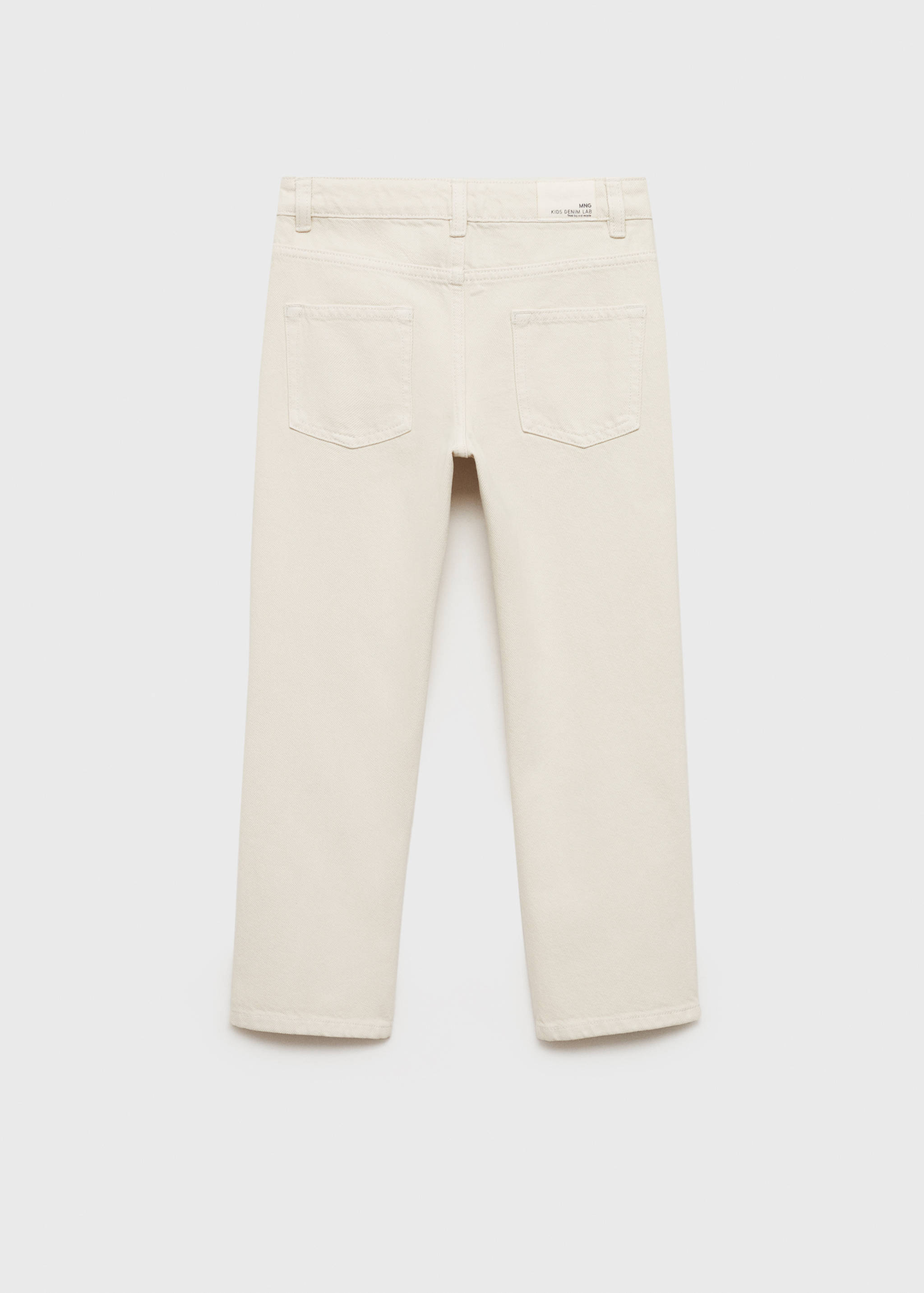 Jean droit déchirures décoratives - Verso de l’article