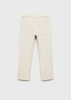 Ripped straight jeans — Sand 7