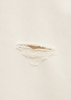 Ripped straight jeans — Sand 6