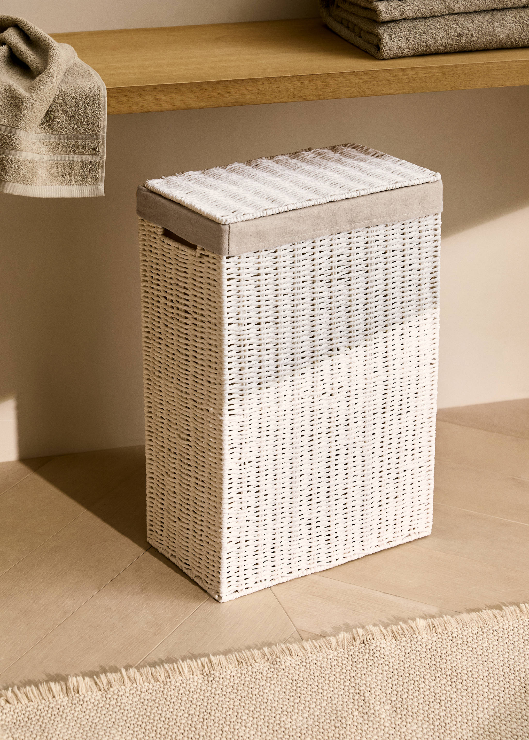 Medium paper laundry basket - General plane