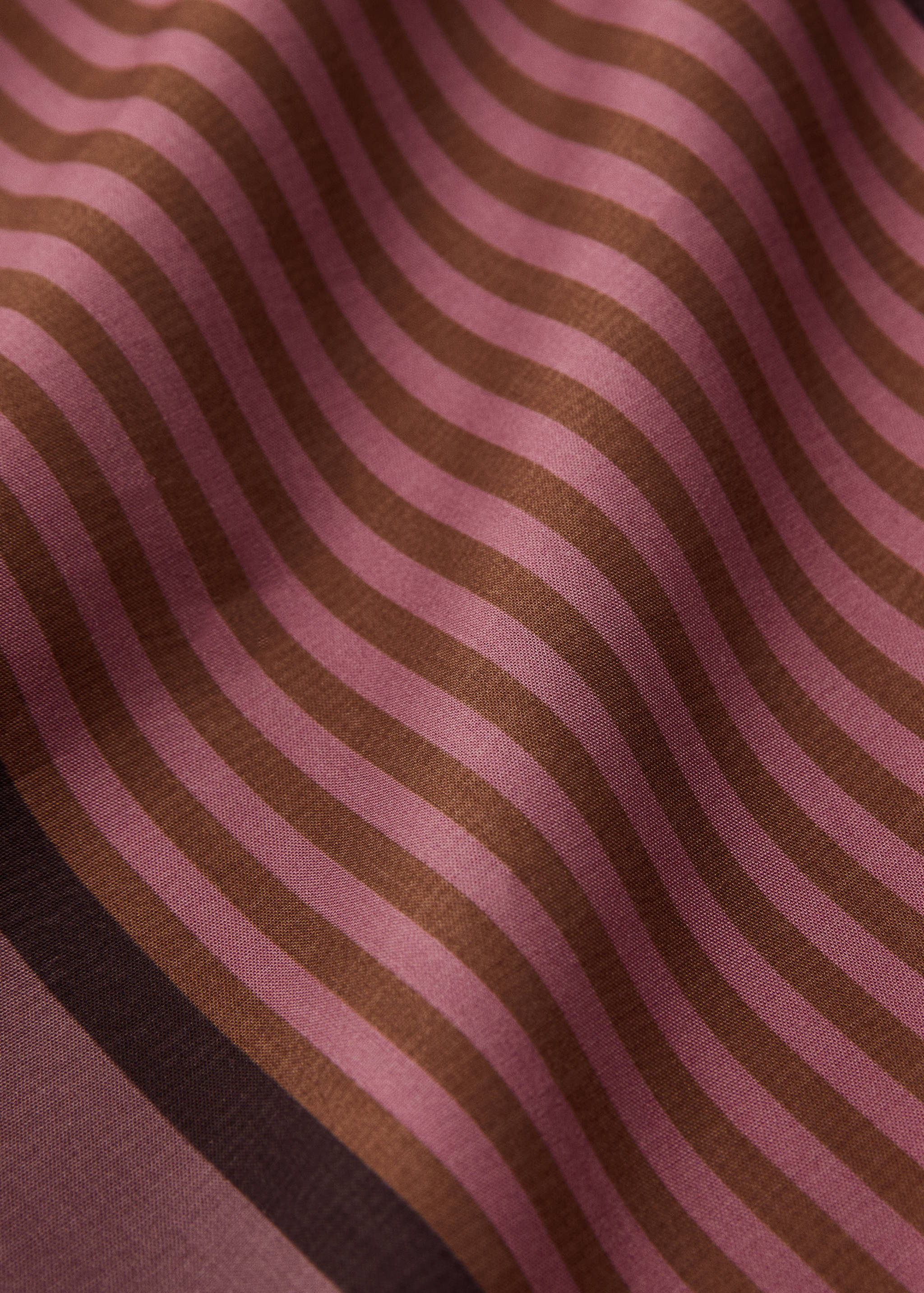 Cotton percale multi-striped duvet cover for 150/160 cm bed - Details of the article 3