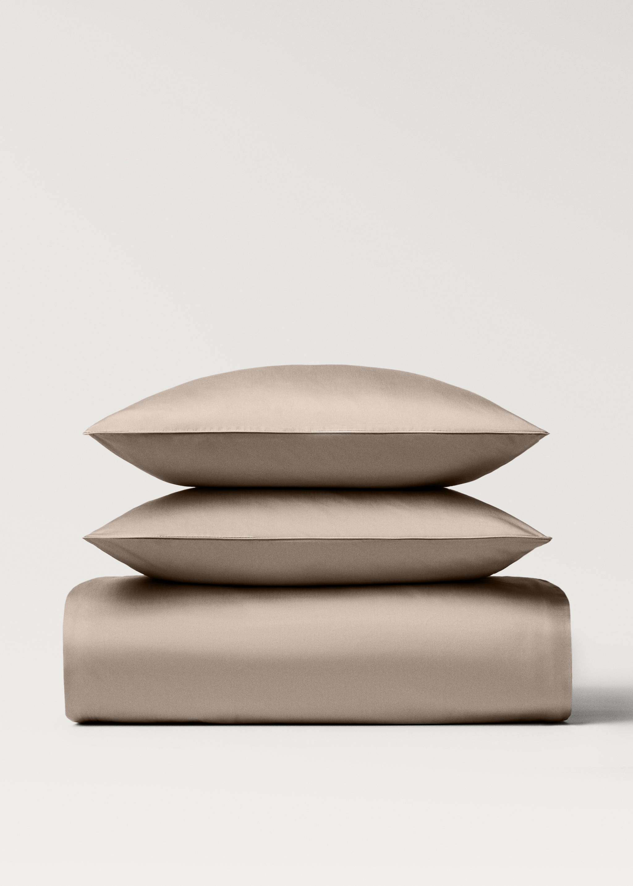 600-thread count satin cotton duvet cover Single bed - Article without model