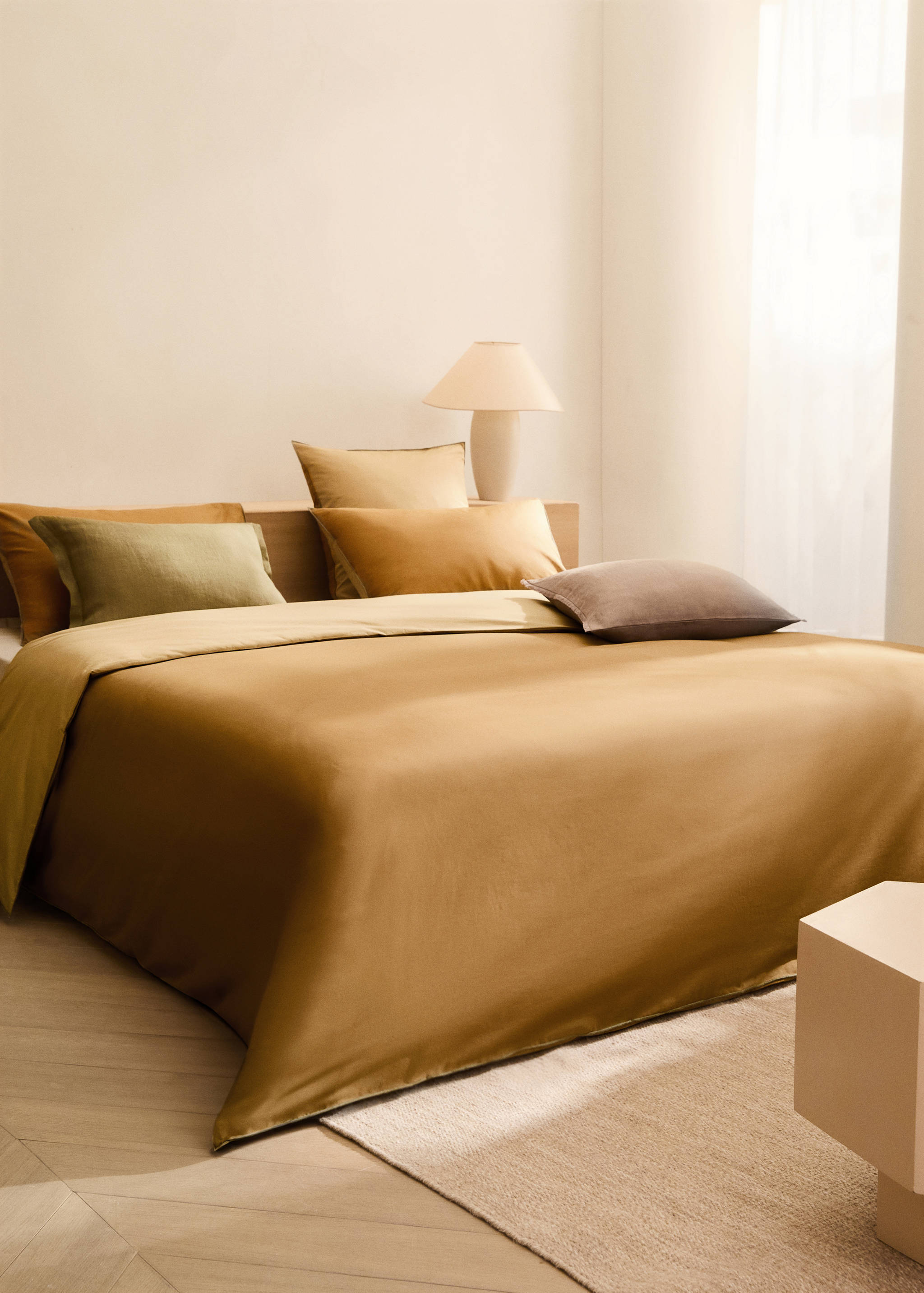 Funda nòrdica cotó percala reversible llit 150/160 cm - Pla general