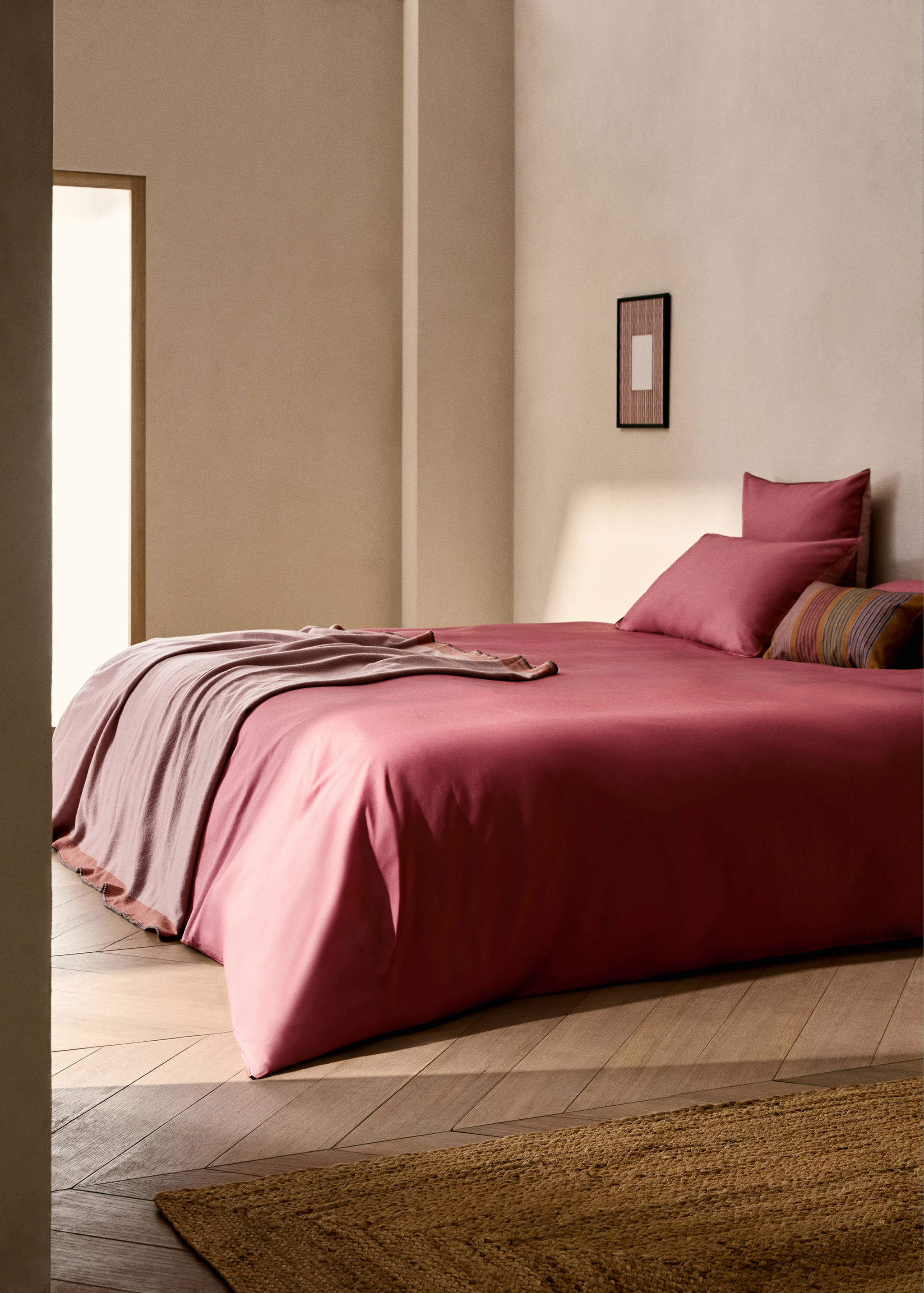 Funda nòrdica cotó percala reversible llit 150/160 cm - Pla general