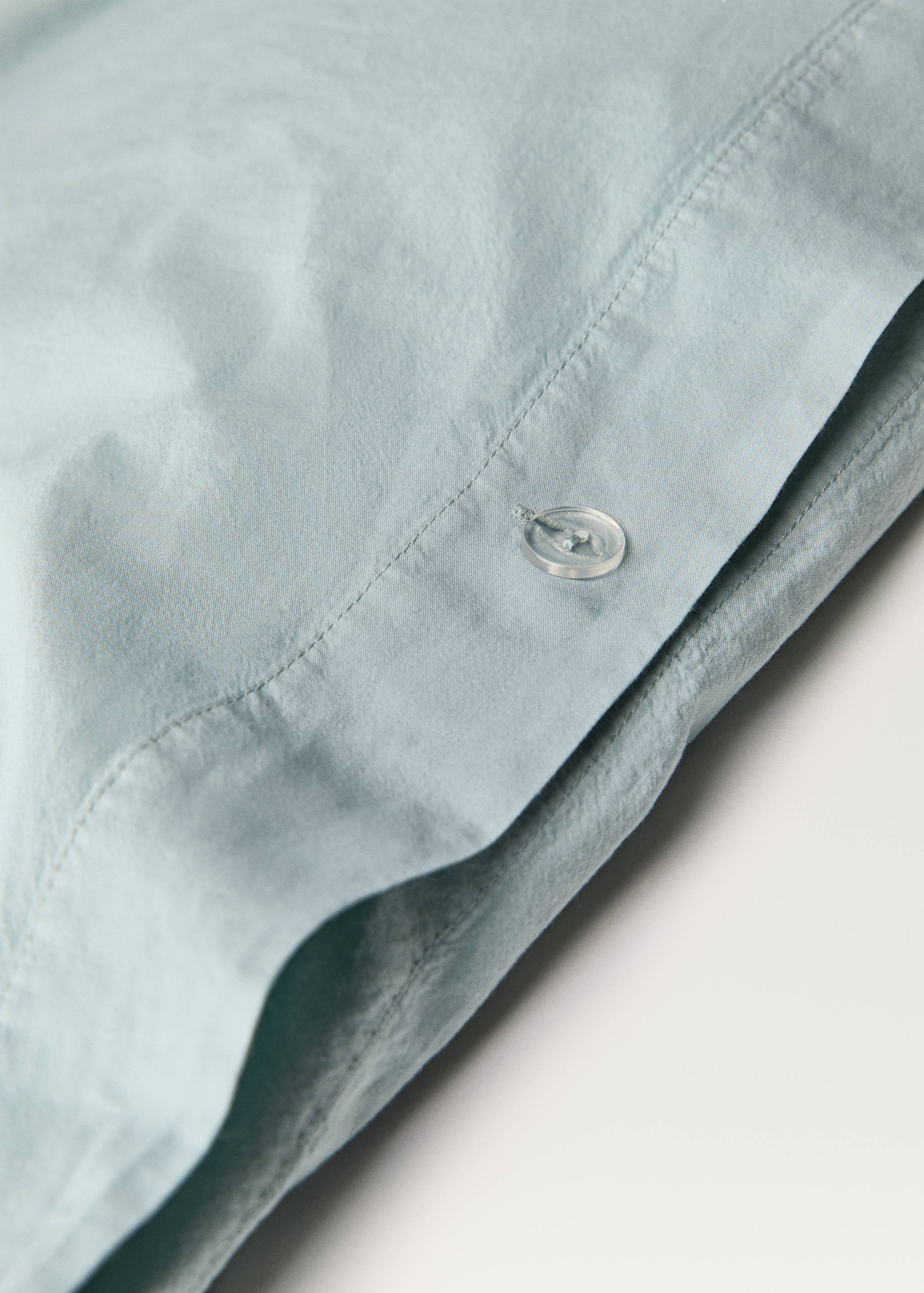 Washed-cotton duvet cover Single bed - Details of the article 1