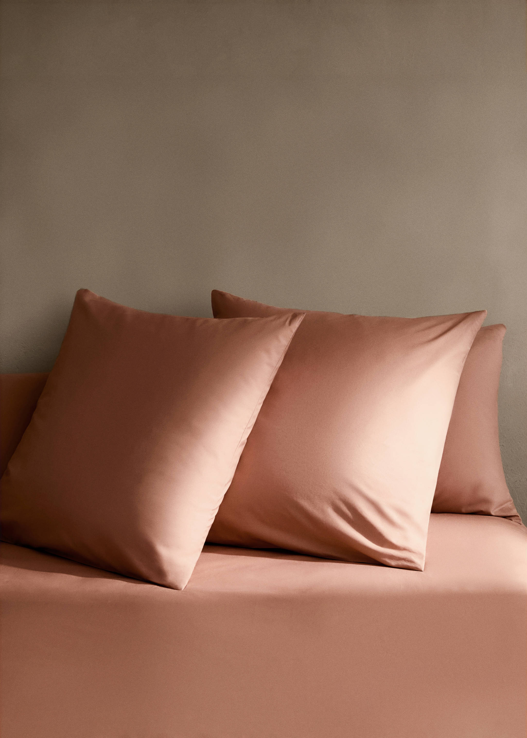 Cotton percale duvet cover with linen trim for 135/140 cm bed - Details of the article 7