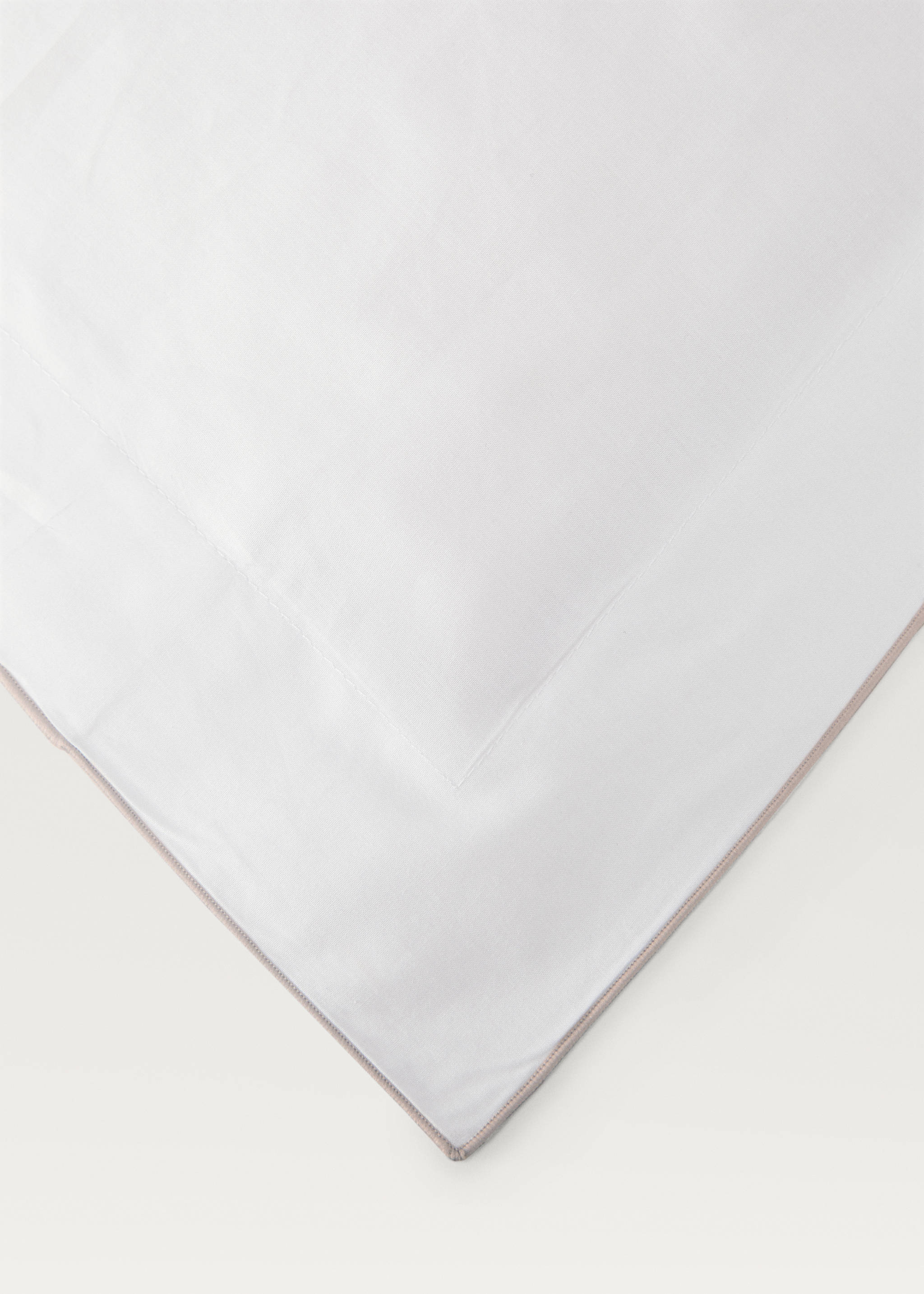 Cotton percale duvet cover with overlock for 150/160 cm bed - Details of the article 3