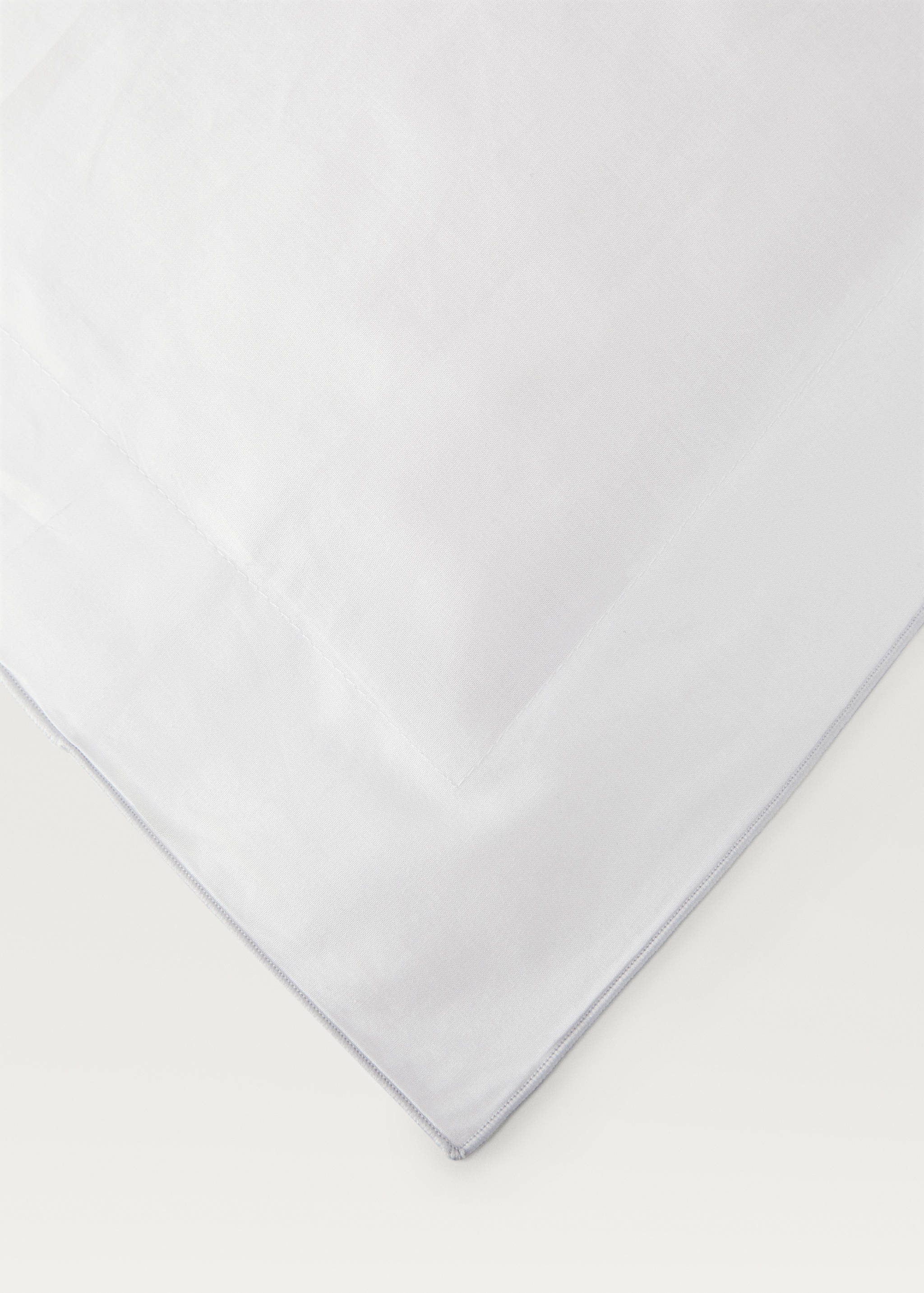 Cotton percale duvet cover with overlock for 150/160 cm bed - Details of the article 3