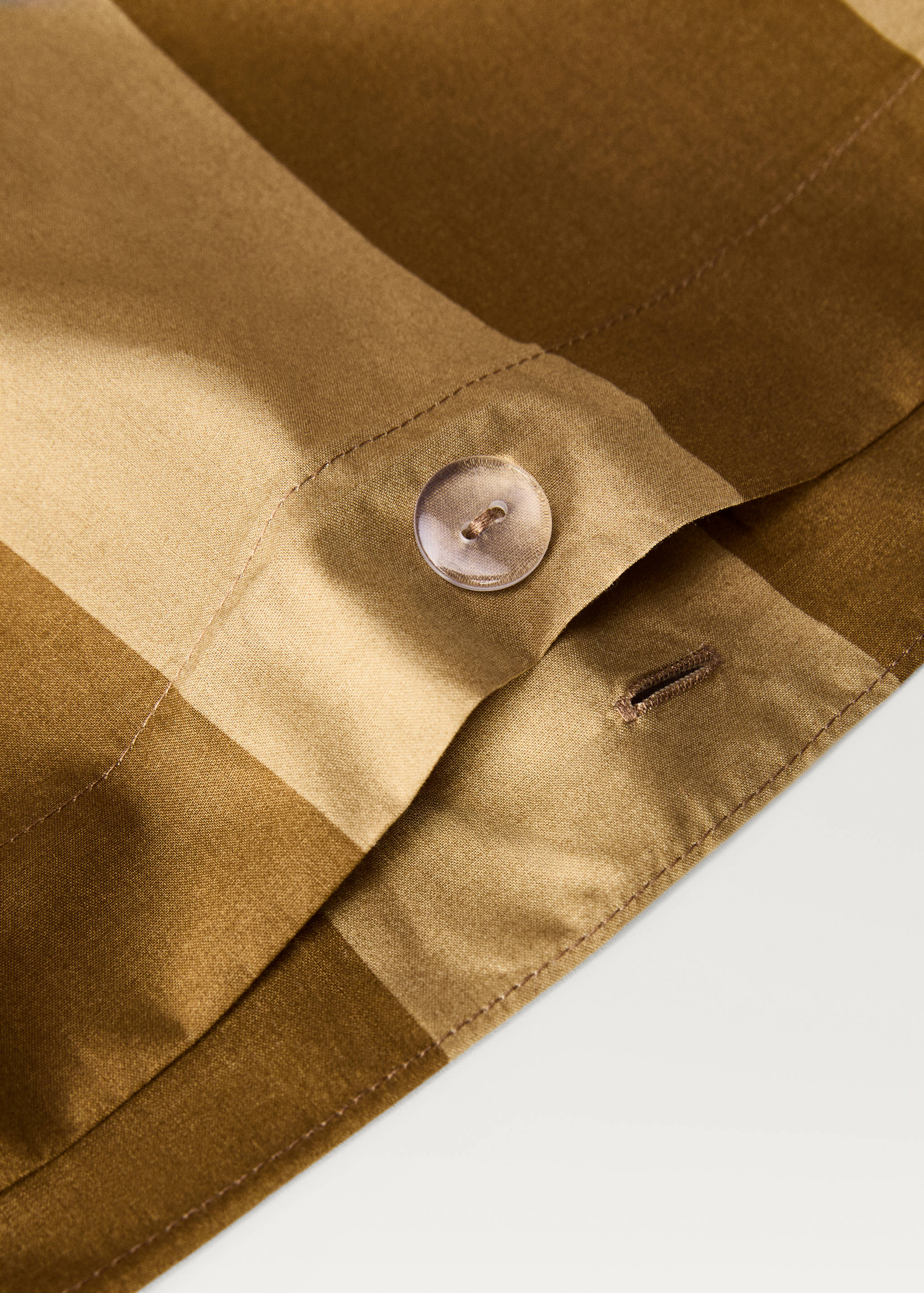 500-thread cotton percale striped duvet cover for 90 cm bed - Details of the article 1