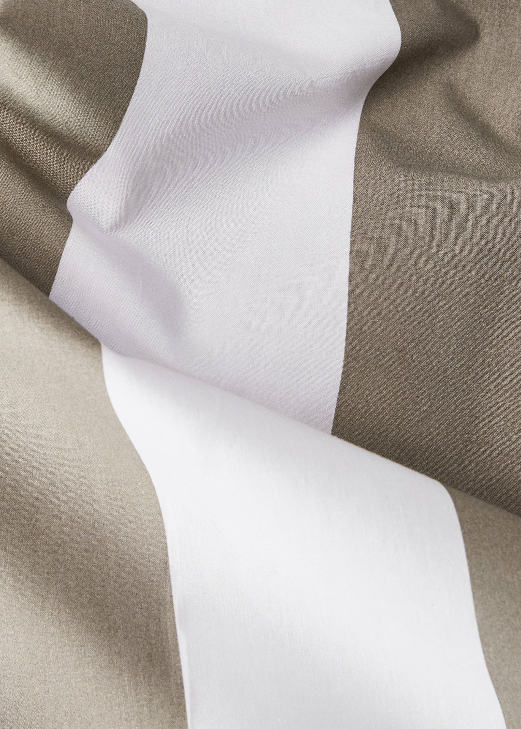 500-thread cotton percale striped duvet cover for 53.15/55.12 in bed - Details of the article 2