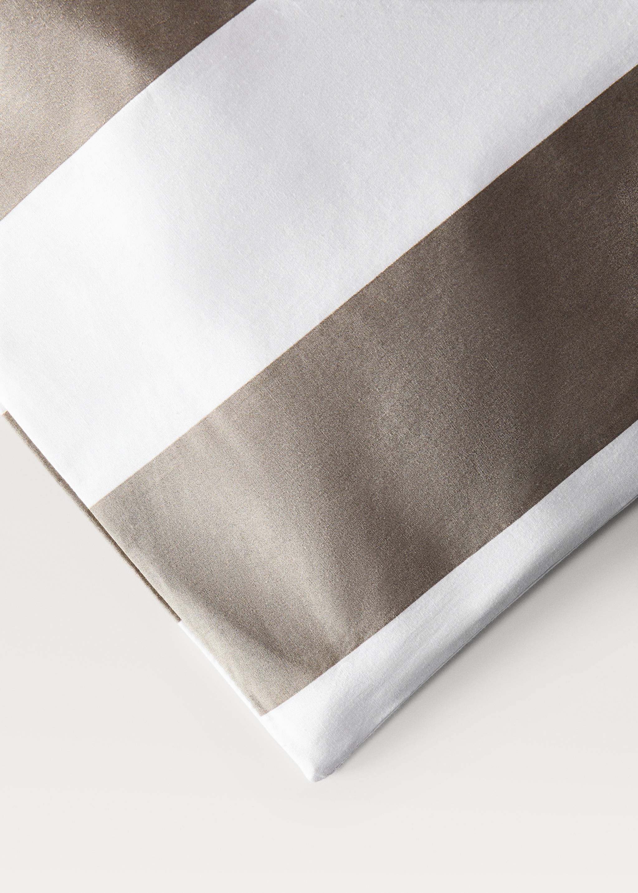 500-thread cotton percale striped duvet cover for 180/200 cm bed - Details of the article 3