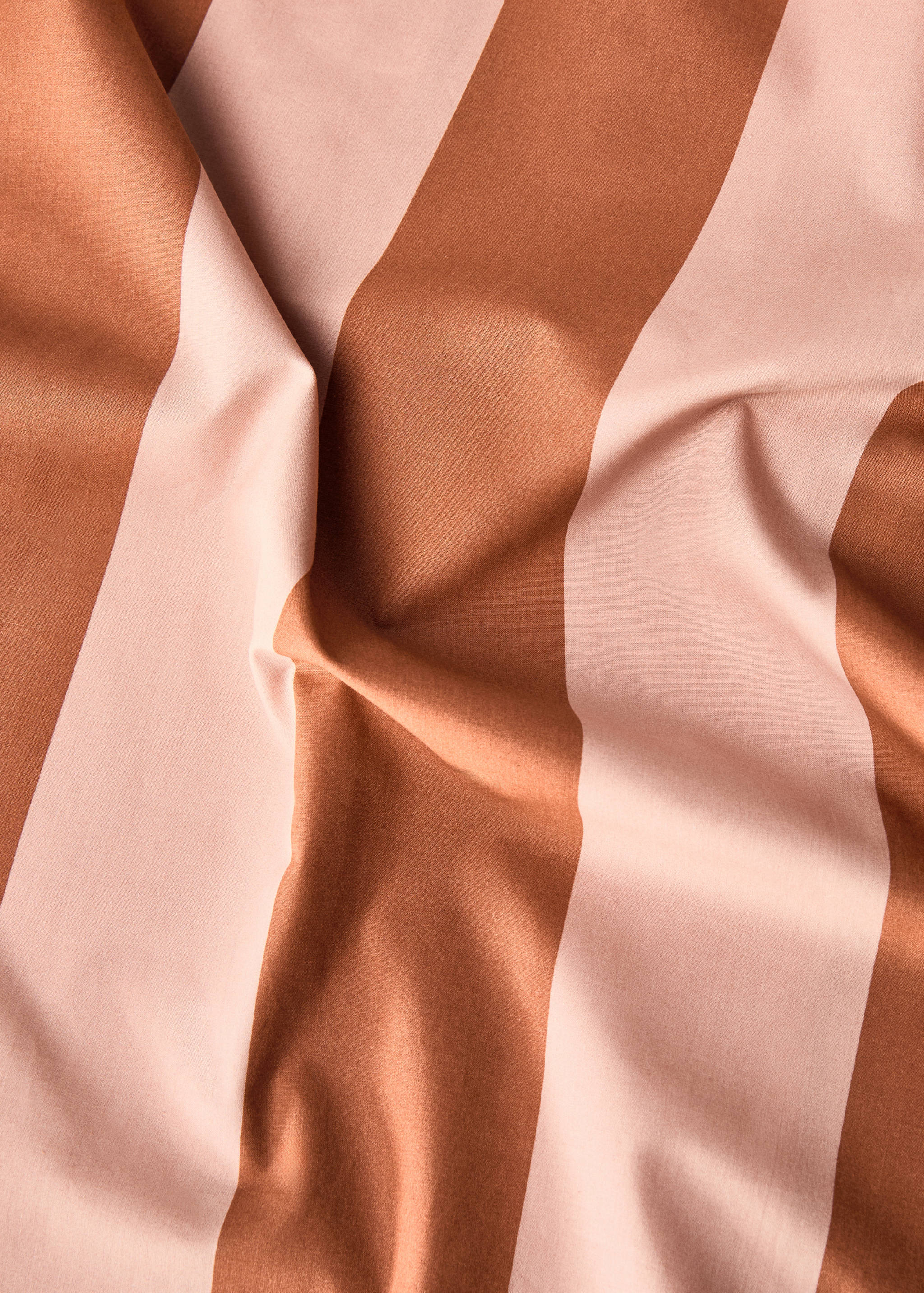 500-thread cotton percale striped duvet cover for 180/200 cm bed - Details of the article 1