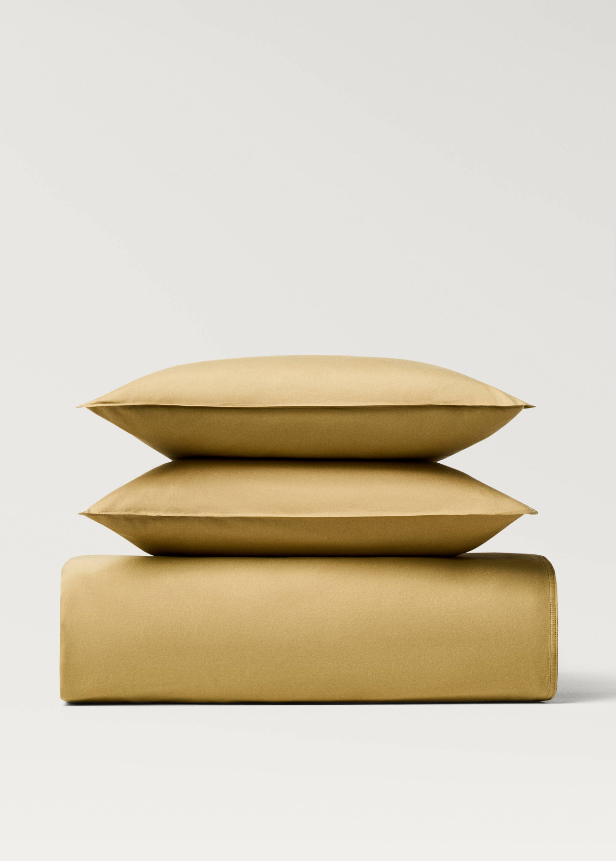 Washed satin cotton duvet cover with double stitching Single bed - Article without model