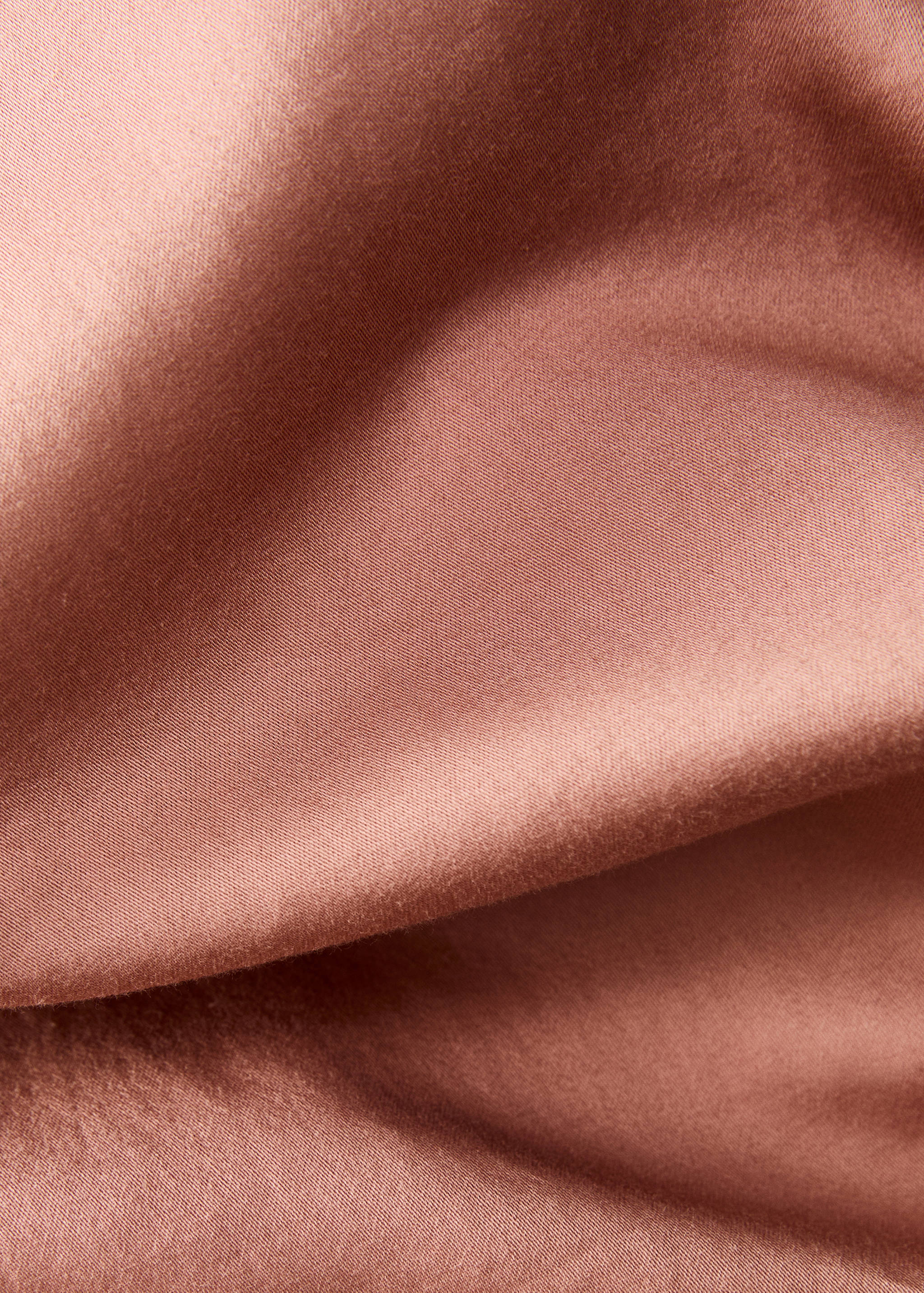 Washed satin cotton duvet cover with double stitching Single bed - Details of the article 1