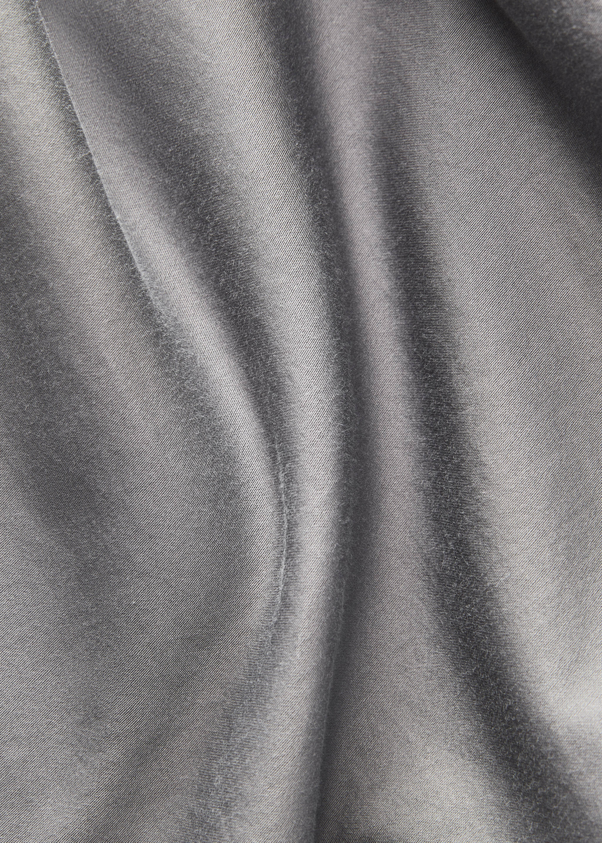 Washed satin cotton double-stitched duvet cover Superking bed - Details of the article 3