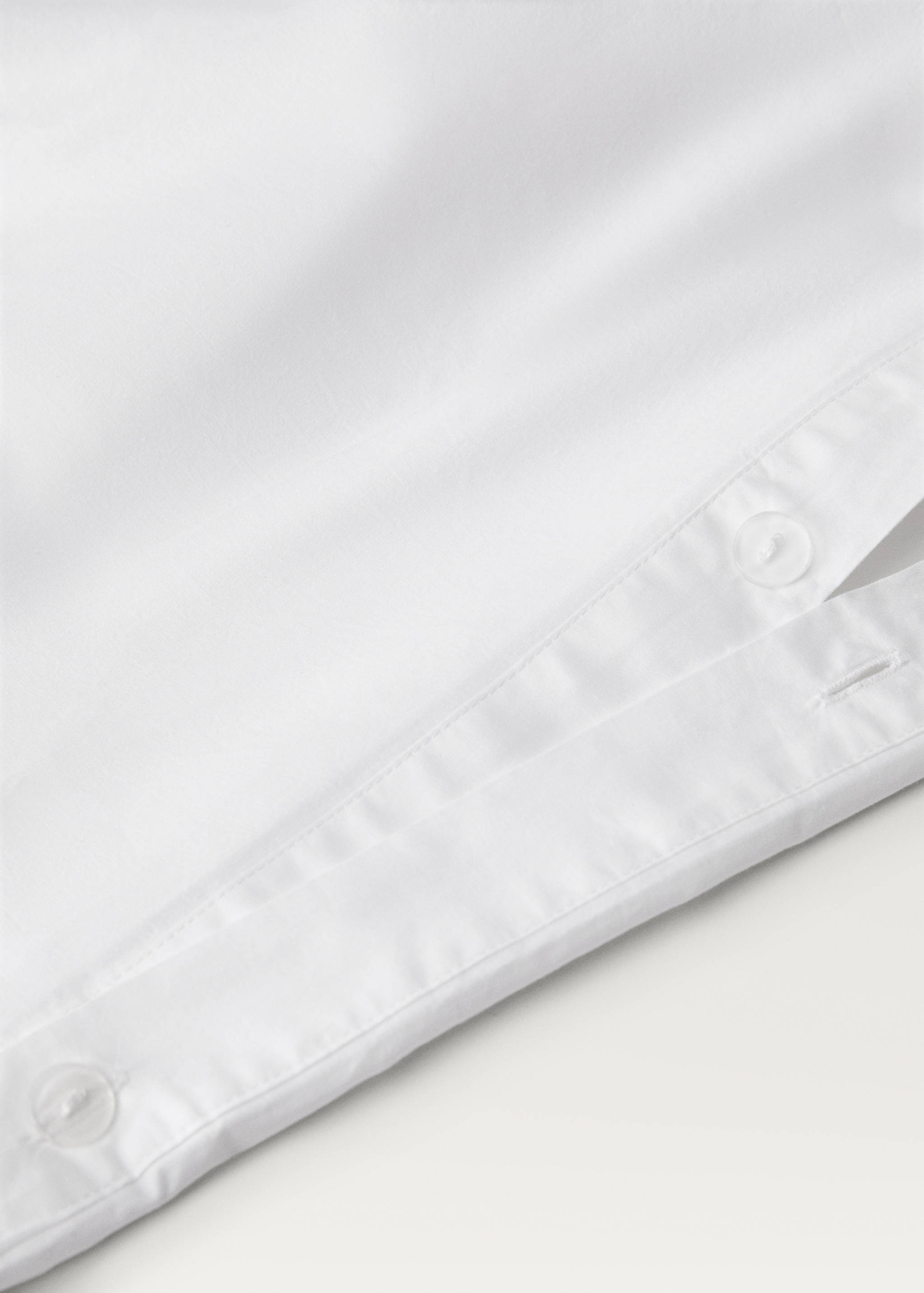 Cotton duvet cover with hand-embroidered flowers for 150/160 cm bed - Details of the article 1