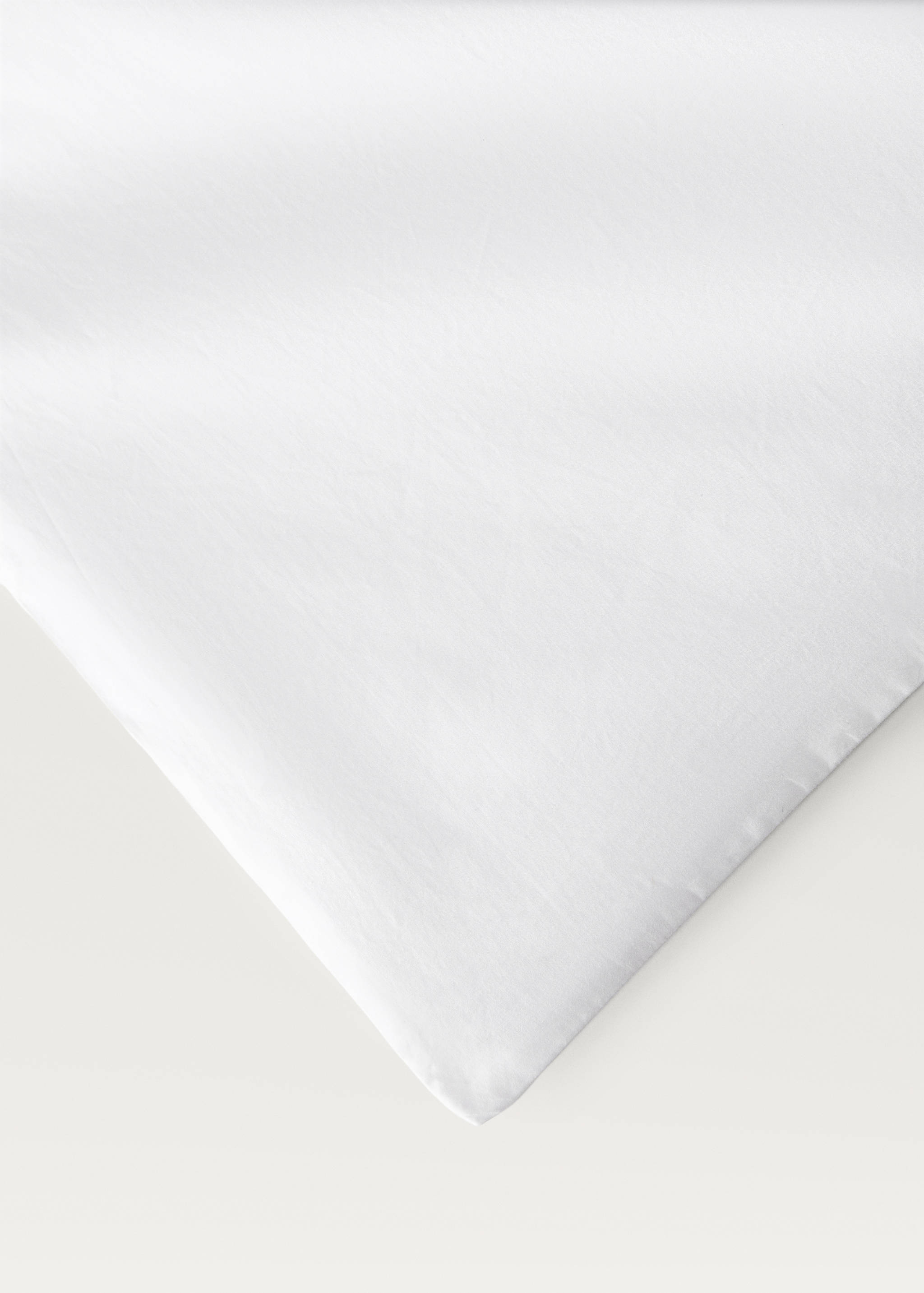 Cotton duvet cover with hand-embroidered flowers for 150/160 cm bed - Details of the article 2