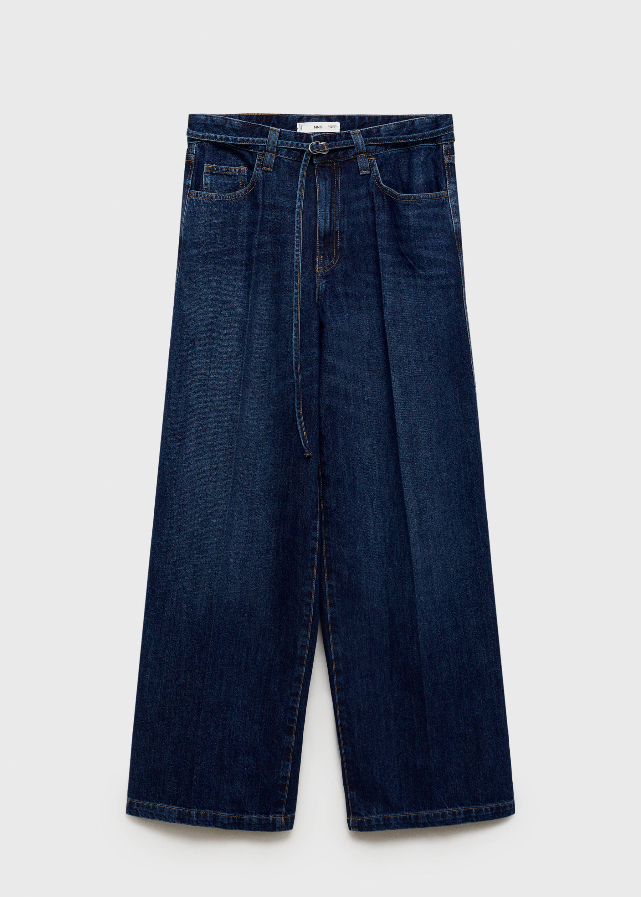 Wide-Leg-Jeans mit Gürtel - Artikel ohne Model