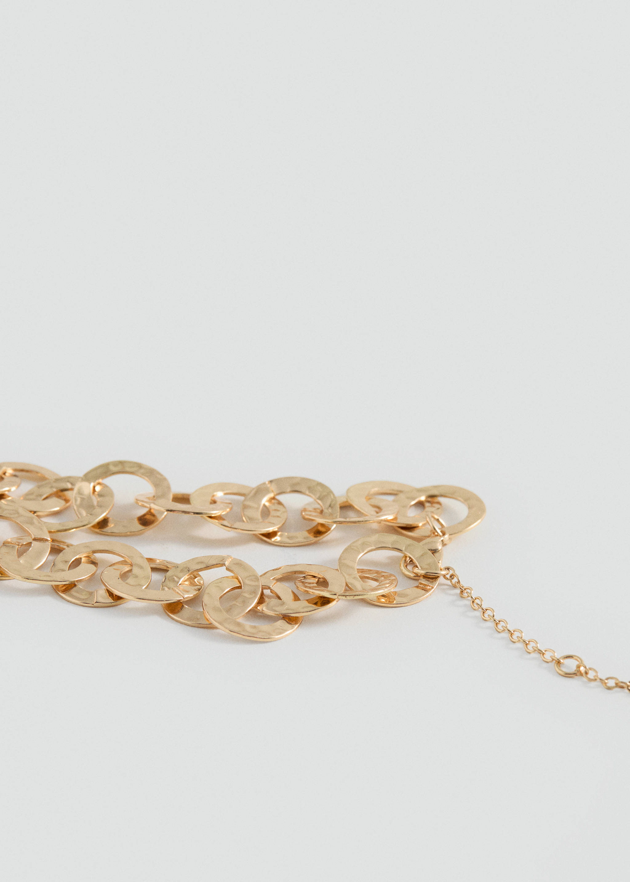 Interwoven hoops necklace - Medium plane
