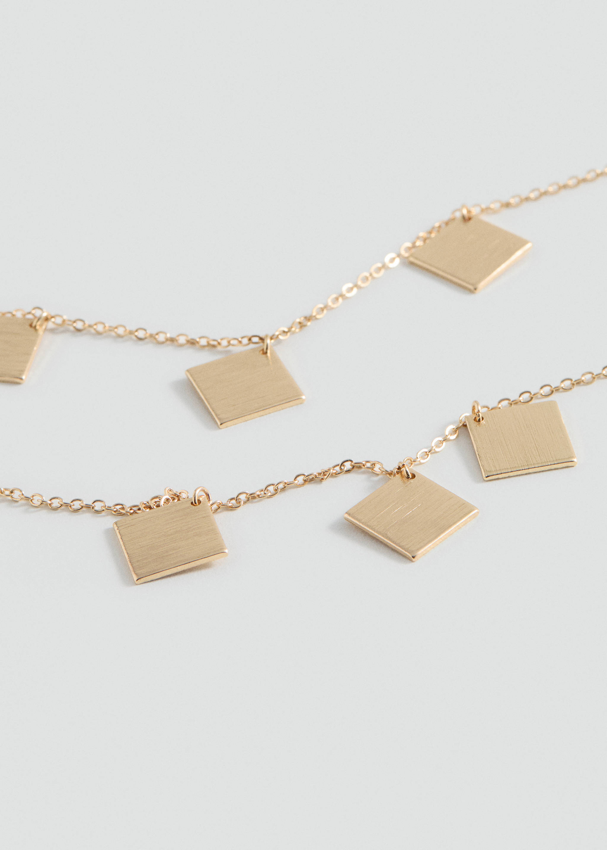 Beaded chain necklace - Medium plane