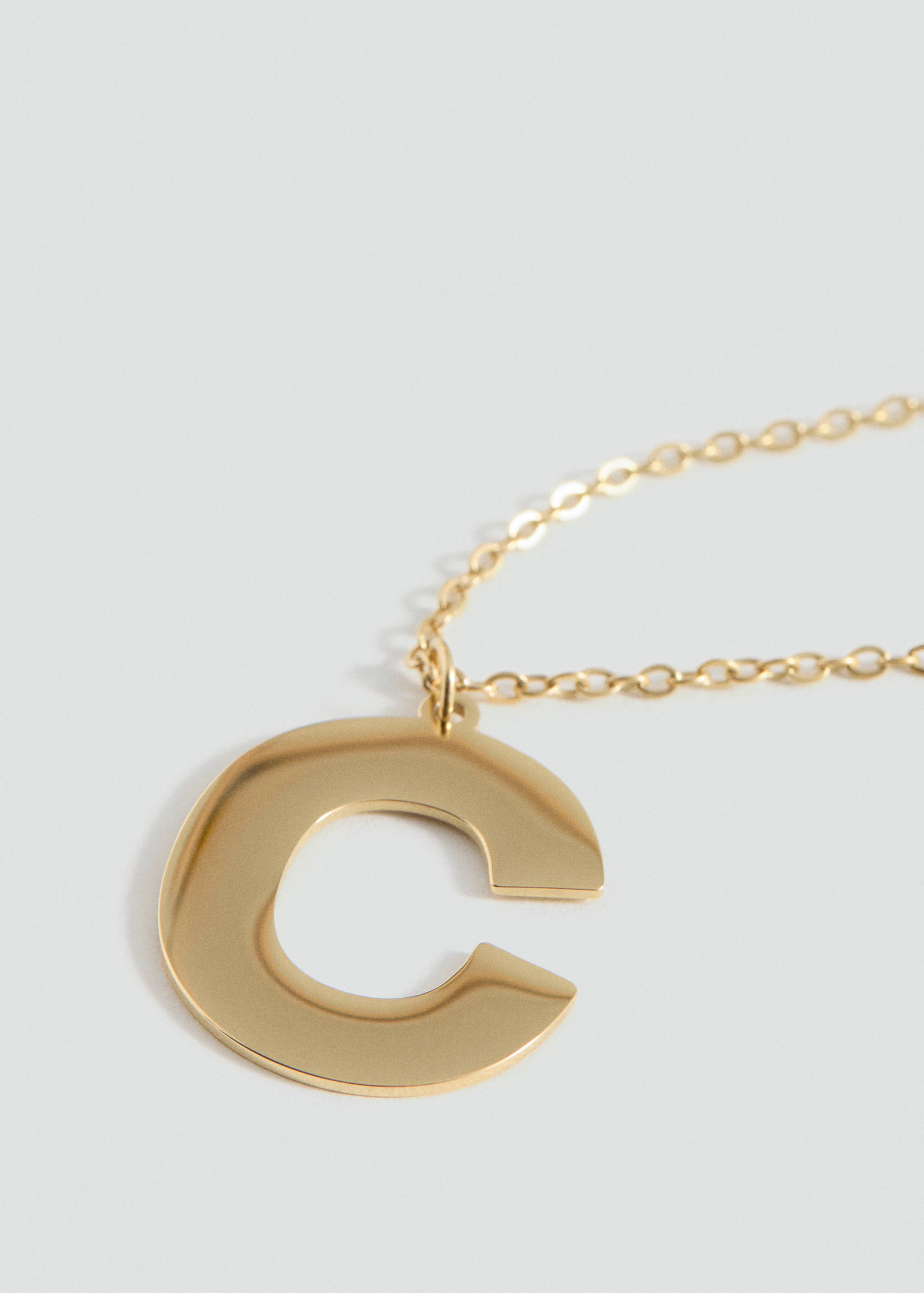 Letter Pendant Necklace - Medium plane