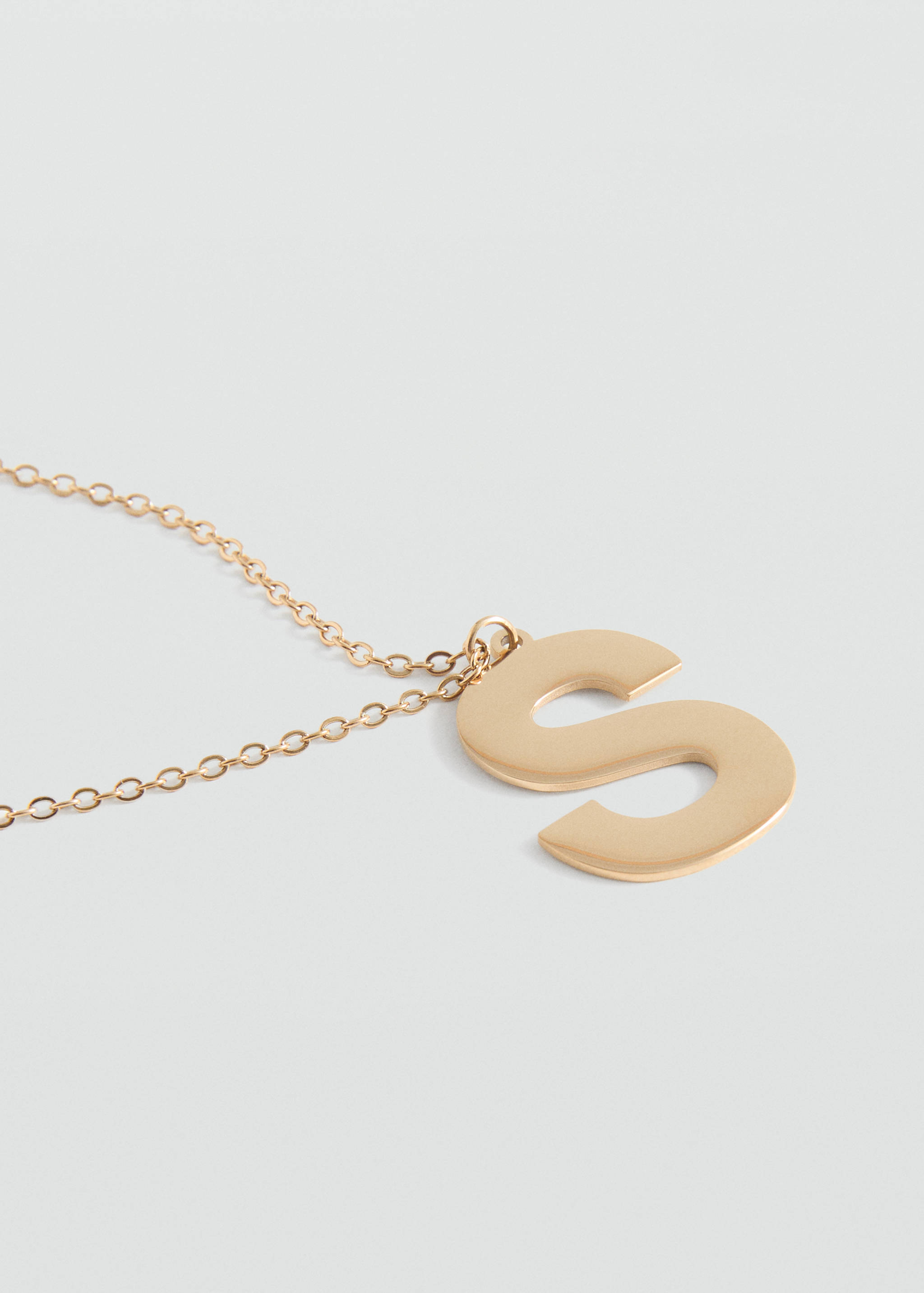 Letter Pendant Necklace - Medium plane