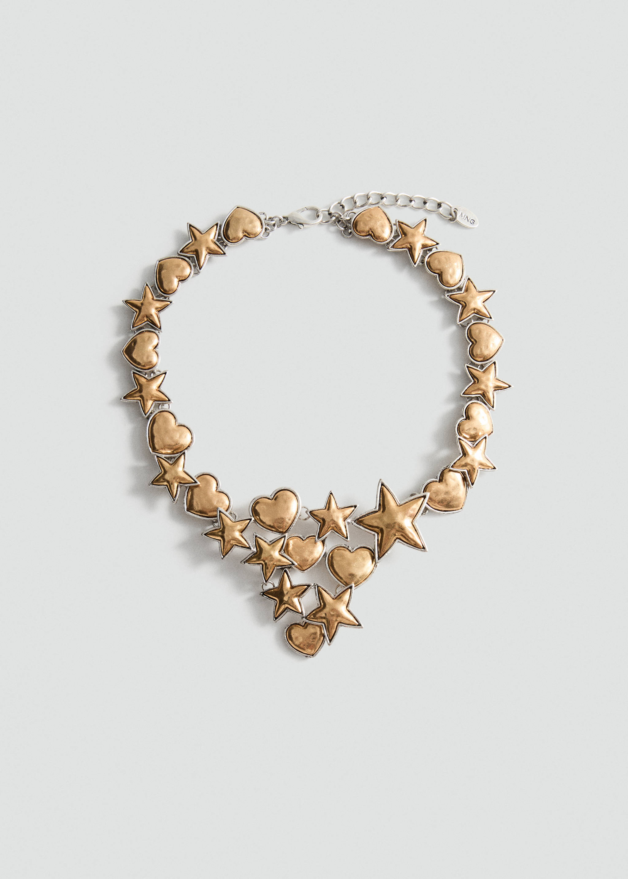 Combined-shapes necklace - Article without model