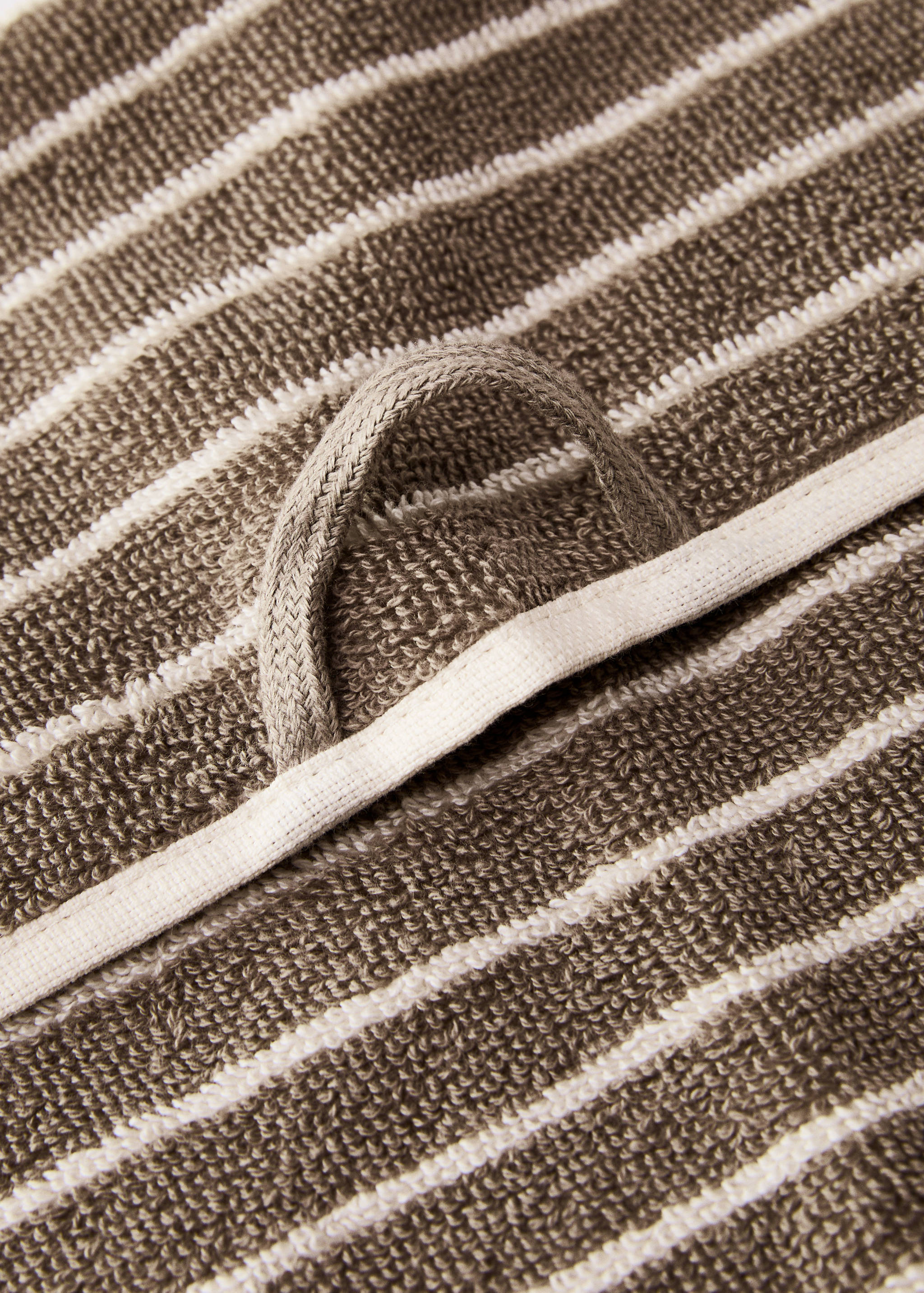 Two-toned stripe bath towel - Details of the article 3