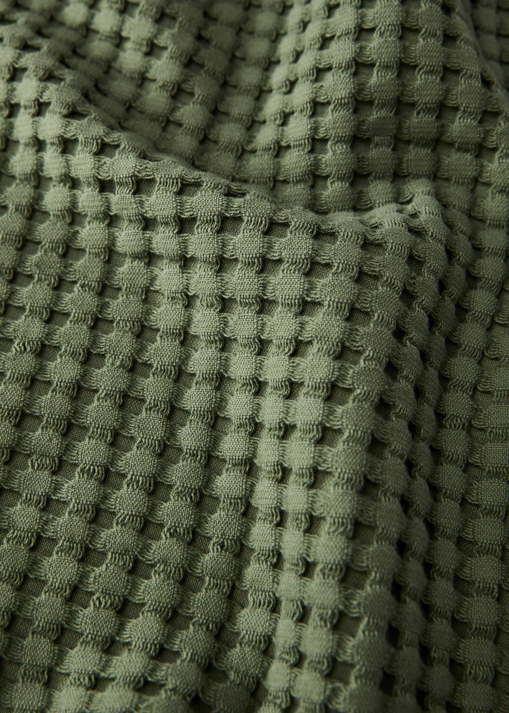 Washed cotton waffle bath towel - Details of the article 2