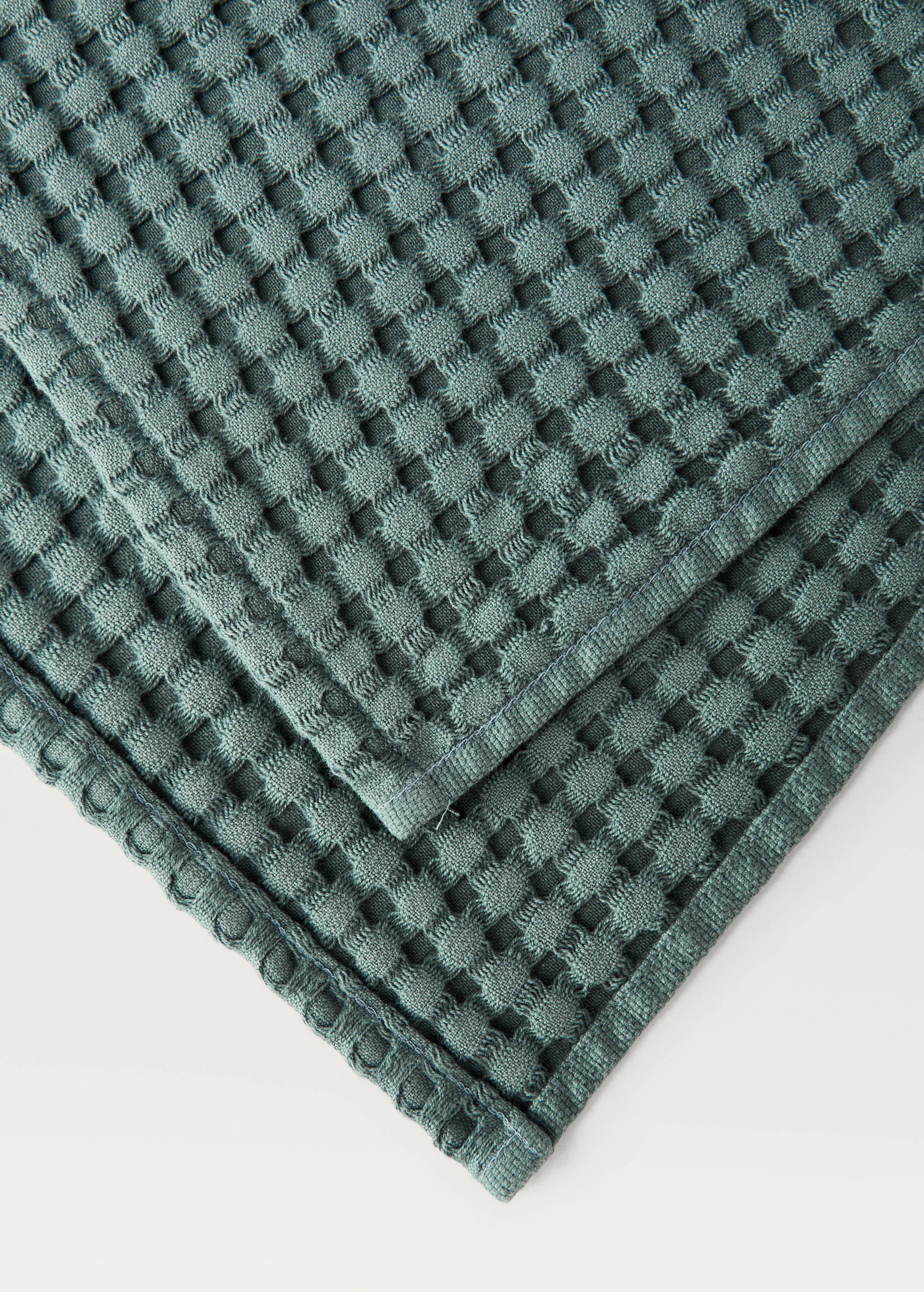 Washed cotton waffle bath towel - Details of the article 1