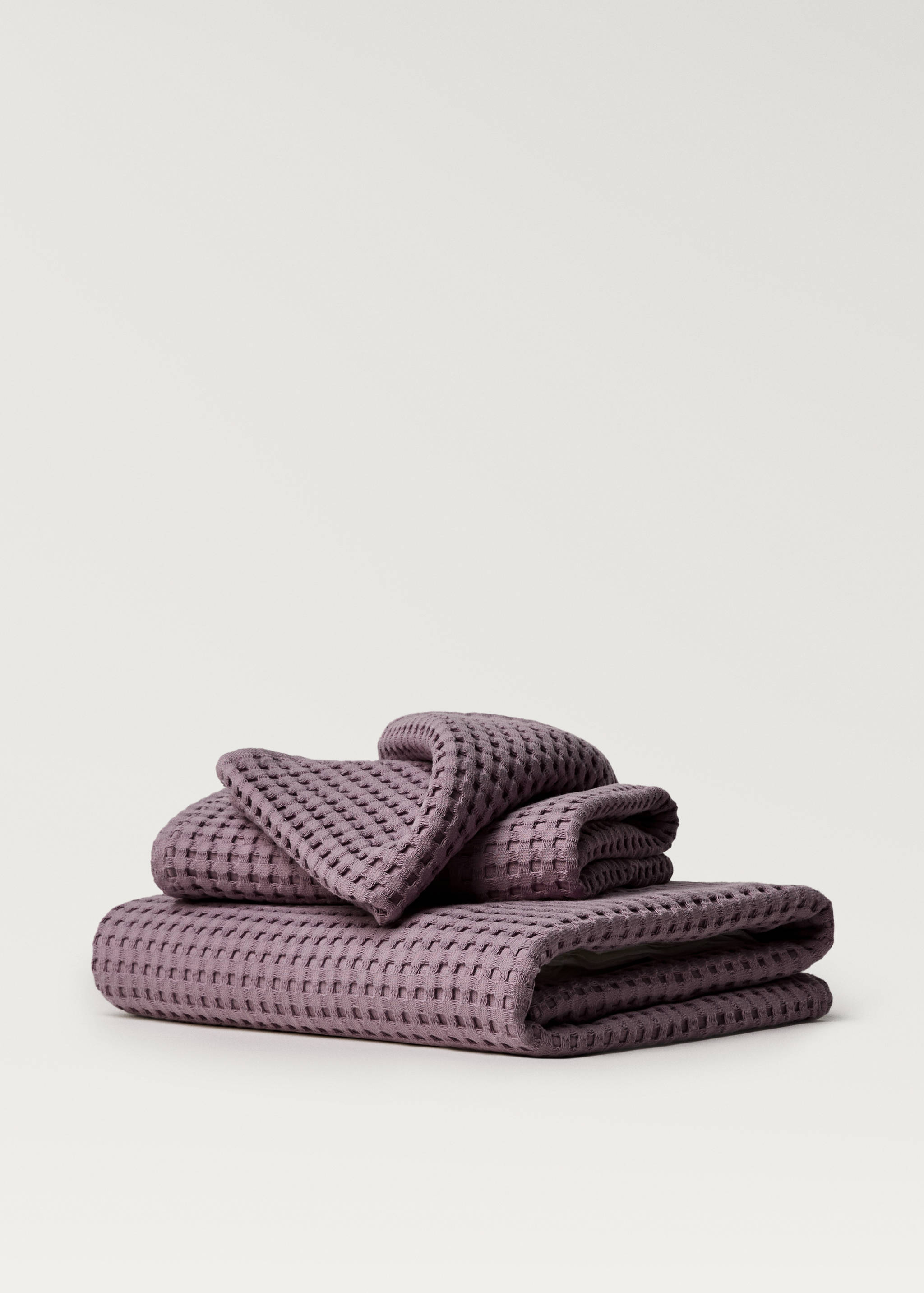 Washed cotton waffle bath towel - Article without model