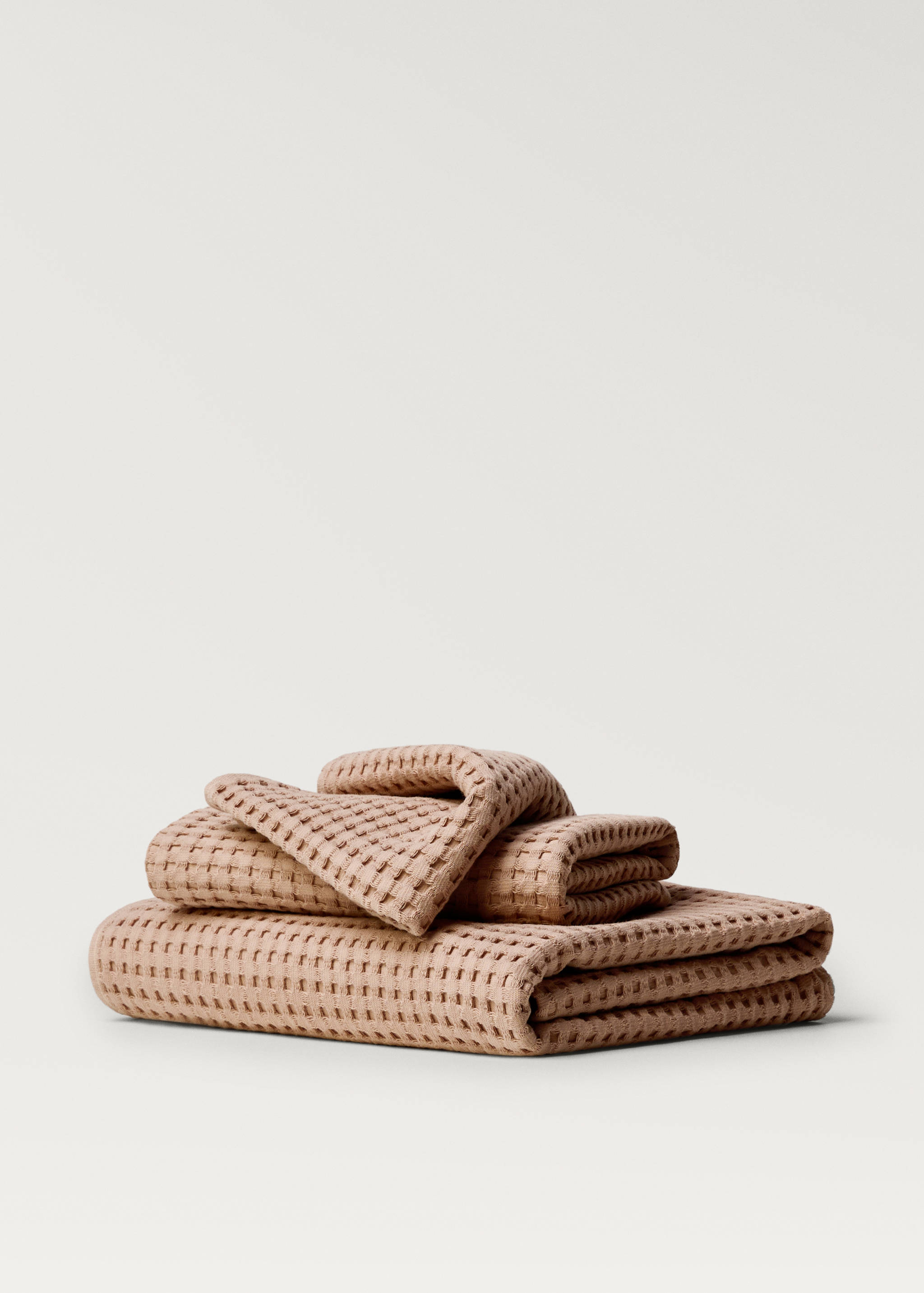 Washed cotton waffle bath towel - Details of the article 3