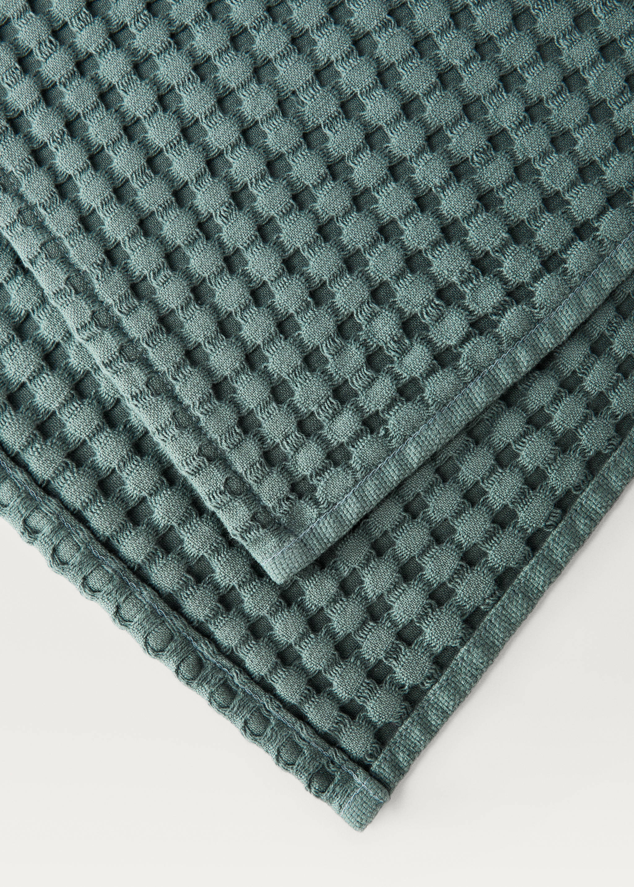 Washed waffle-cotton hand towel - Details of the article 1