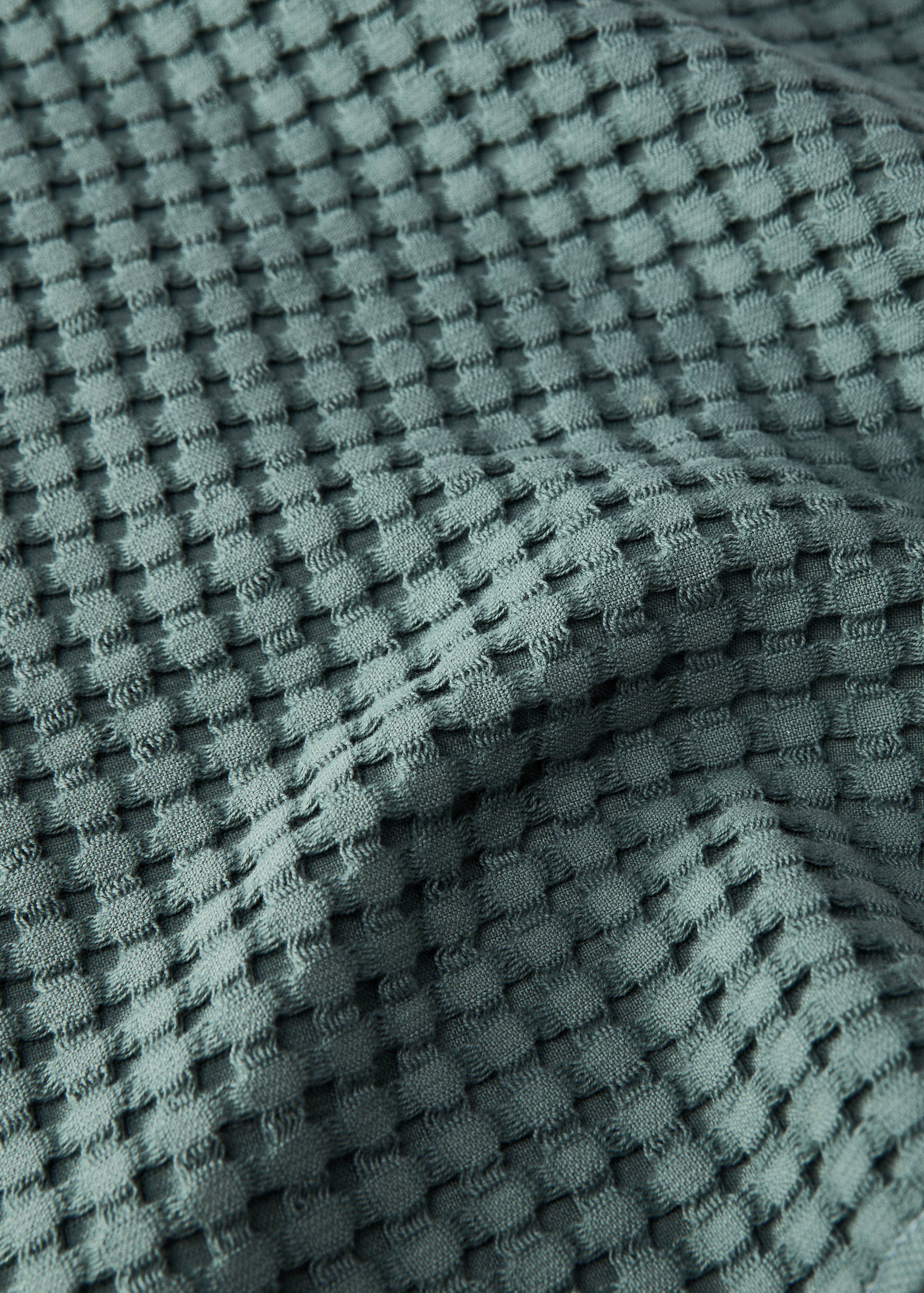 Washed waffle-cotton hand towel - Details of the article 2