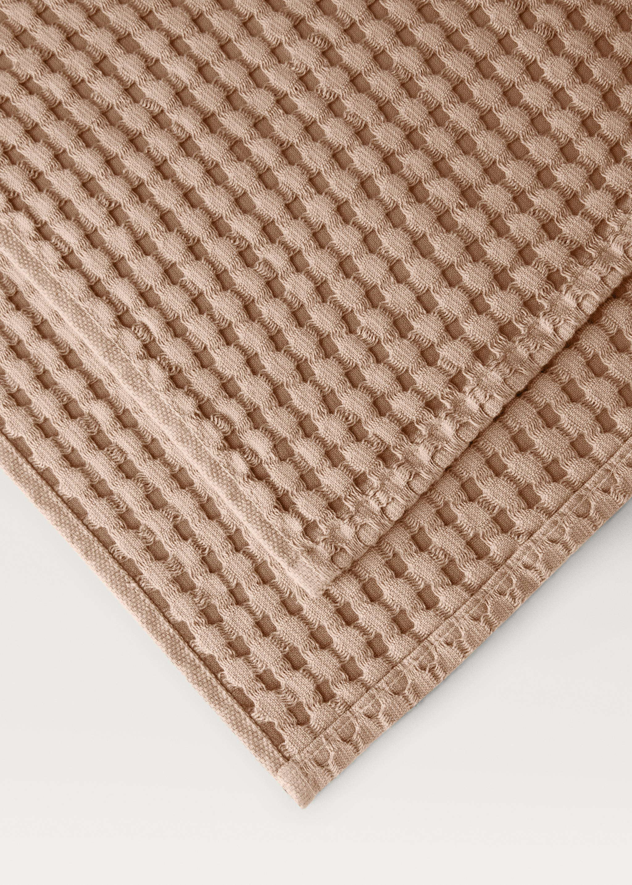 Washed waffle-cotton hand towel - Details of the article 1