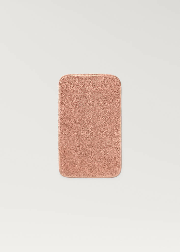 Hand towel with dyed piece — Peach