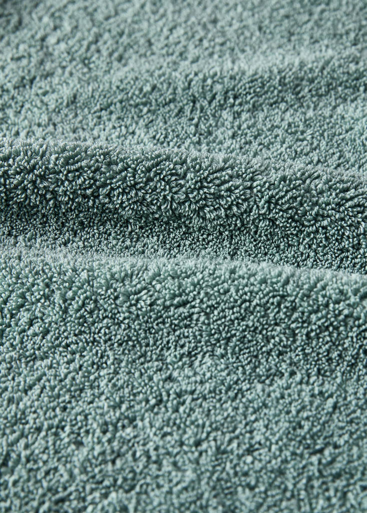 Hand towel with dyed piece — Sky Blue