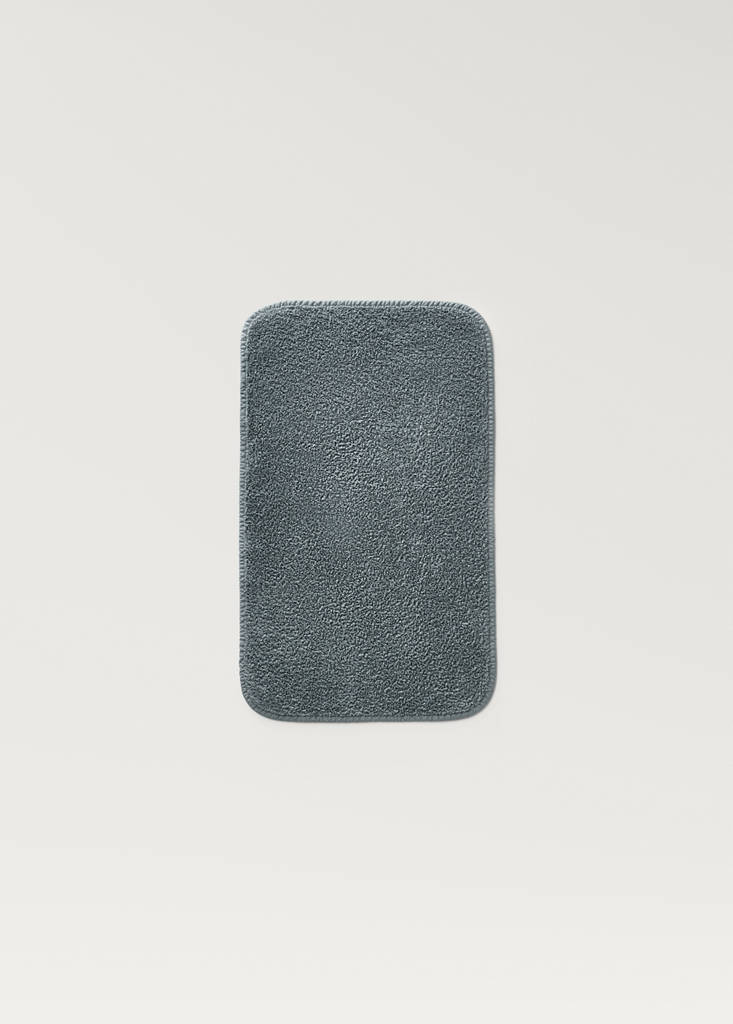 Hand towel with dyed piece — Blue