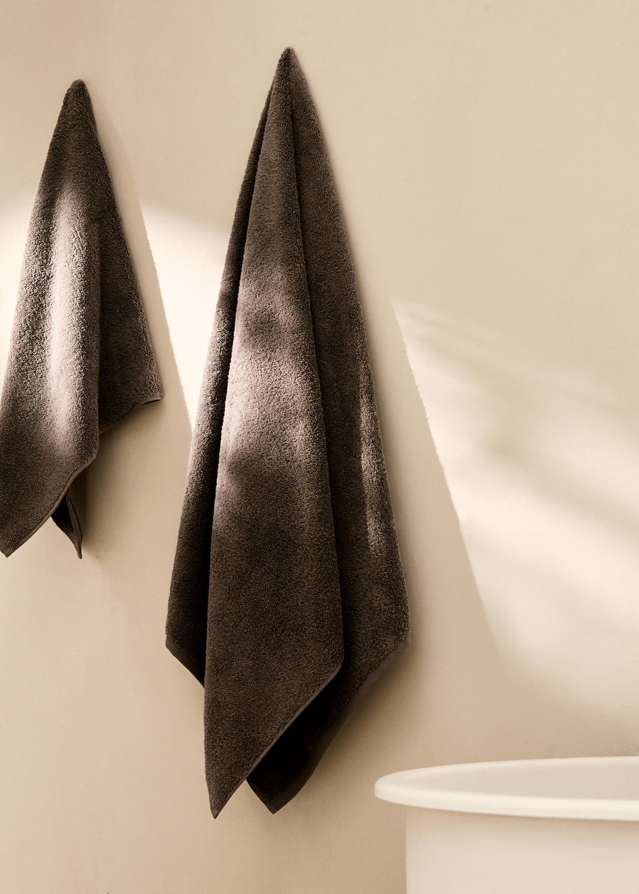 Serviette de douche coton doux - Plan général