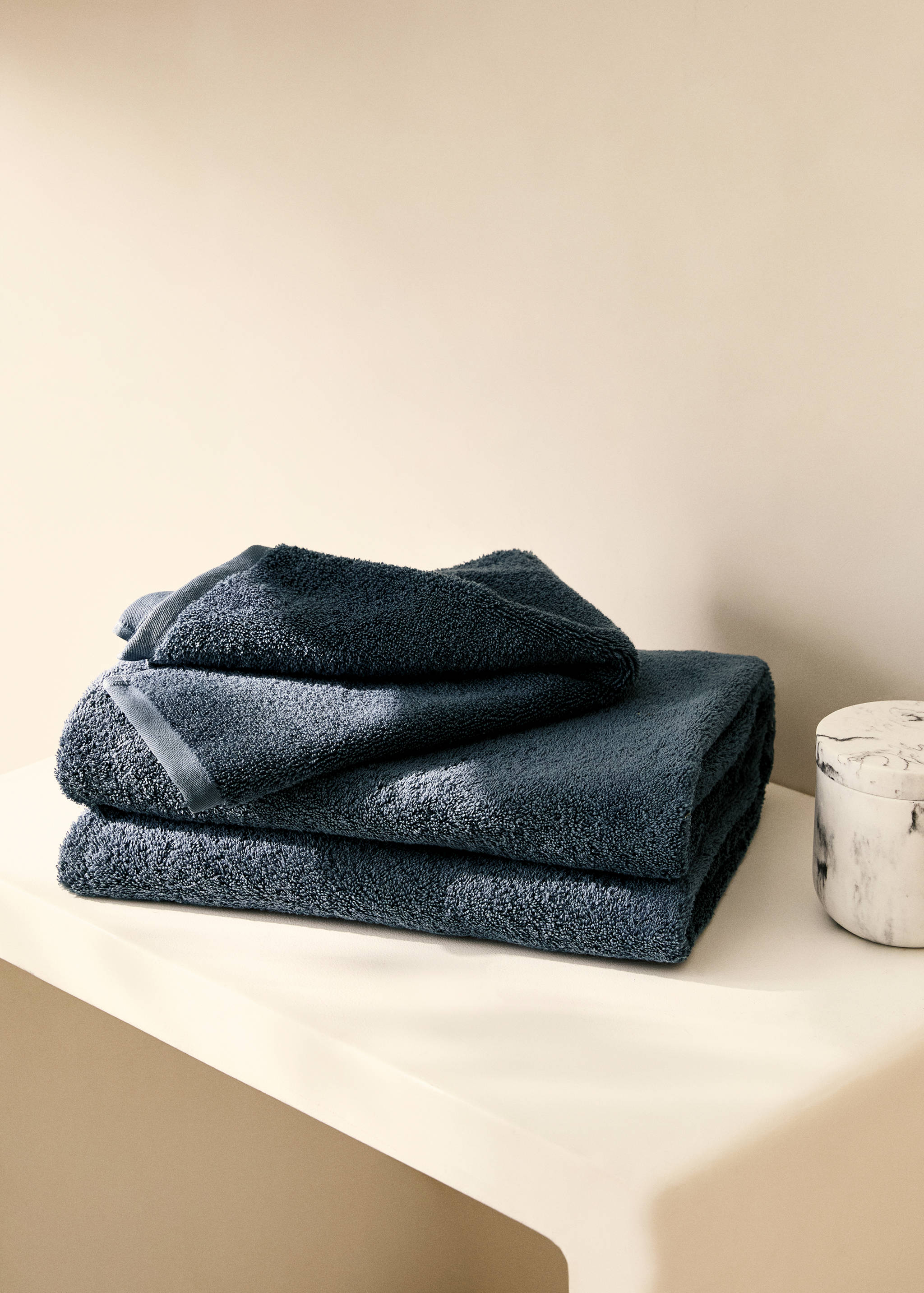 Serviette de douche coton doux - Plan général