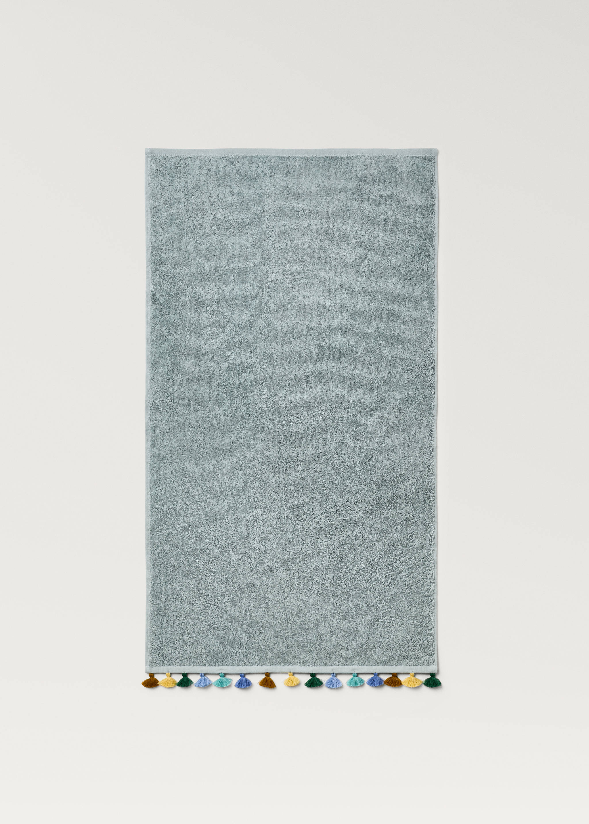 Serviette de toilette enfant coton pompons multicolores - Détail de l'article 1