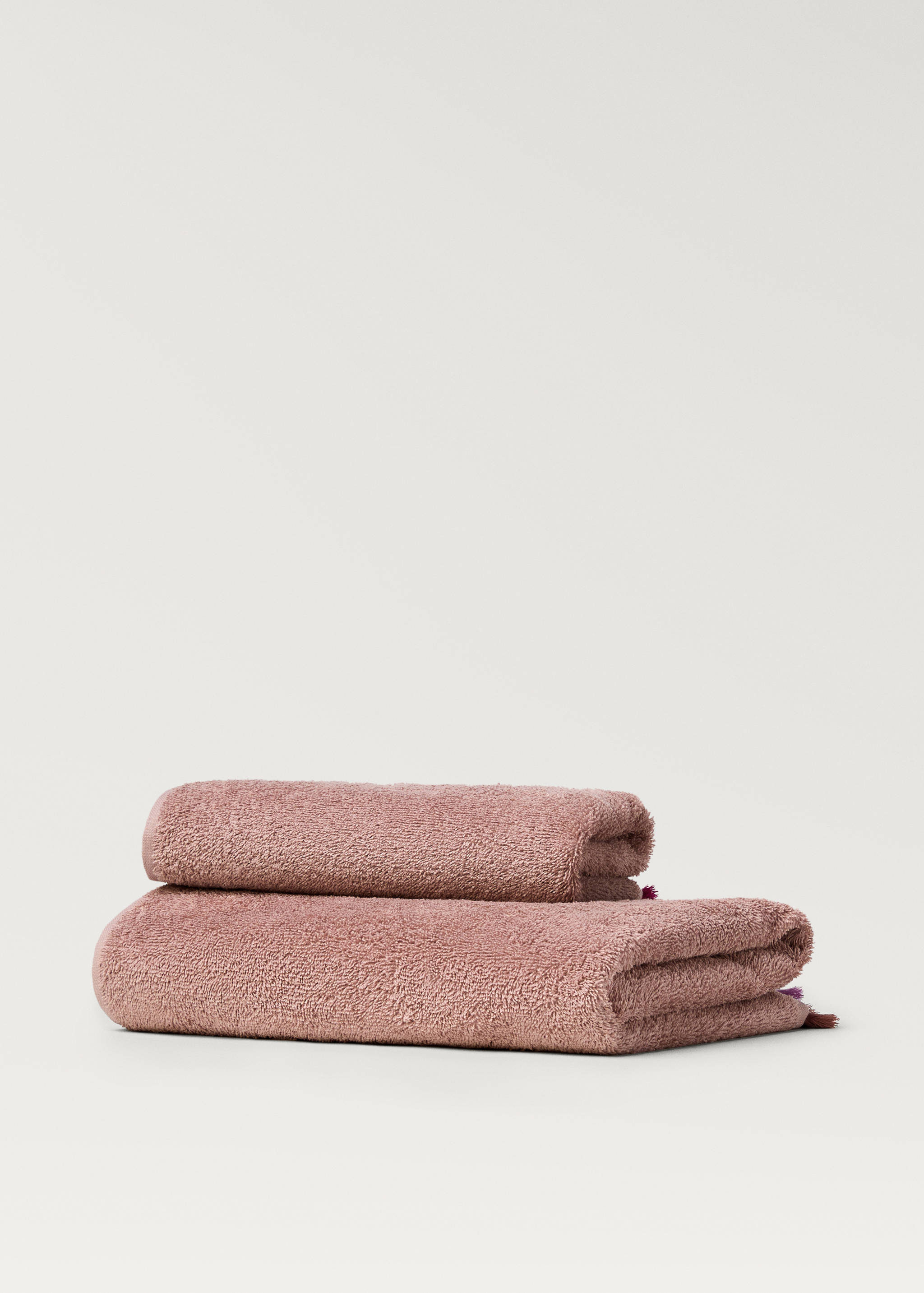 Serviette de toilette enfant coton pompons multicolores - Article sans modèle