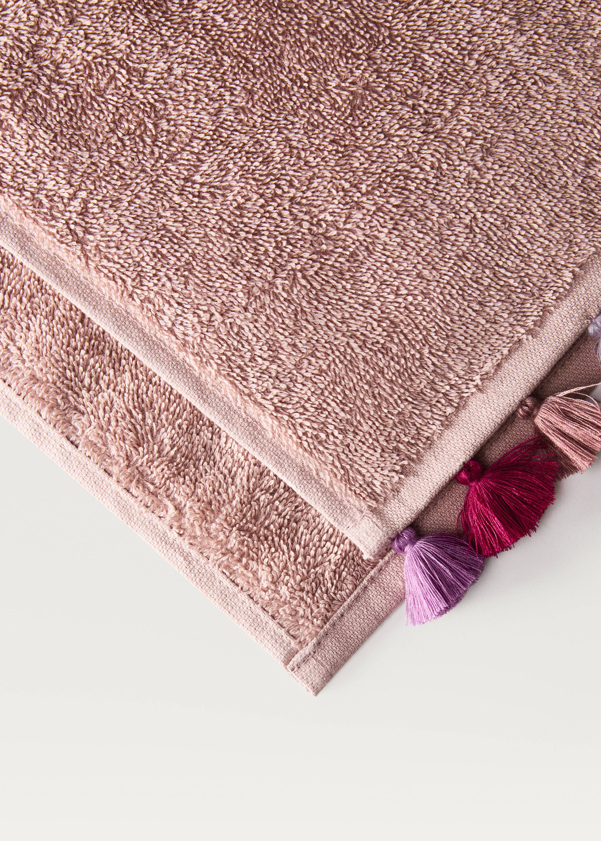 Serviette de toilette enfant coton pompons multicolores - Détail de l'article 2