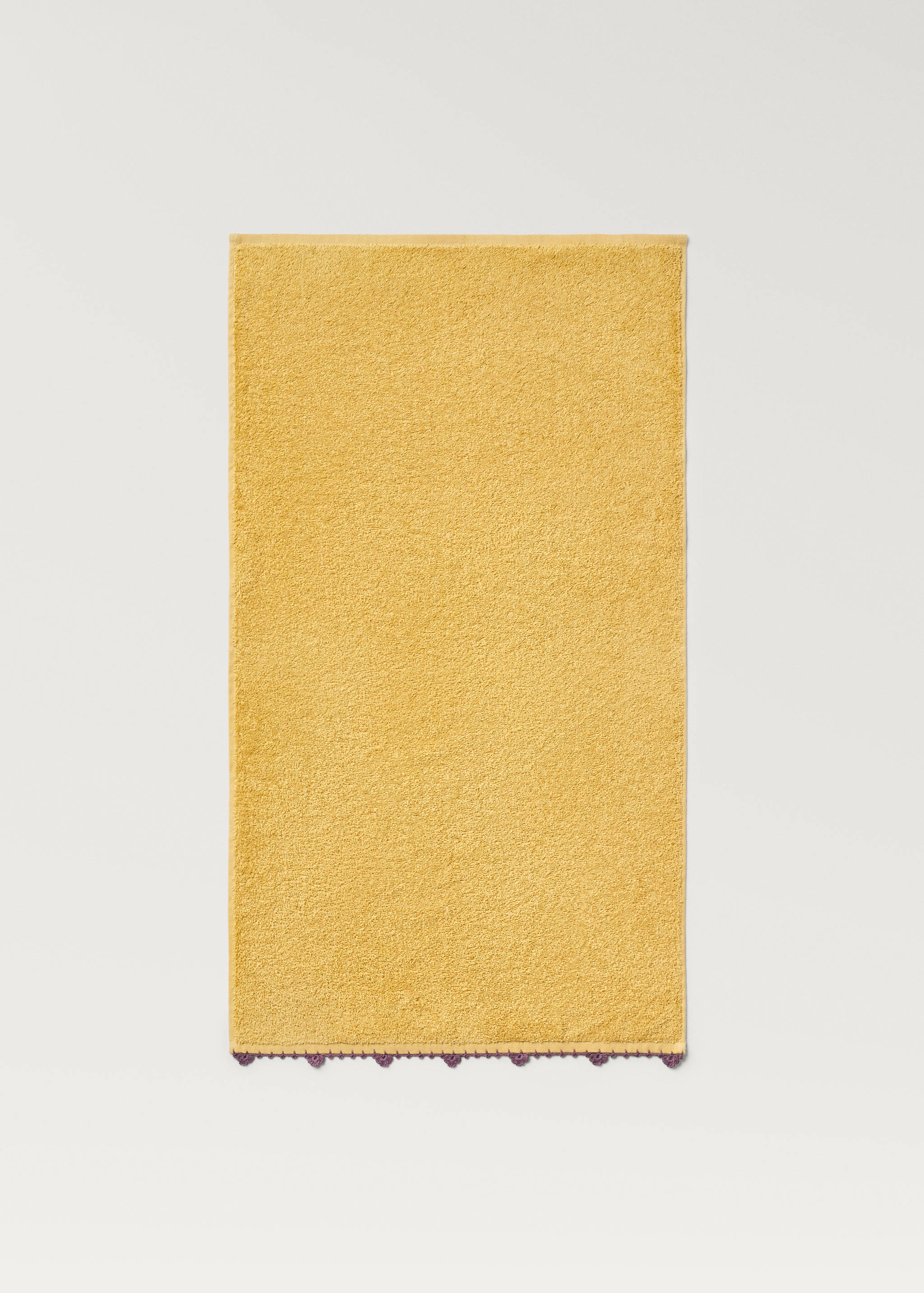 Children's washbasin towel with crochet trim - Details of the article 1